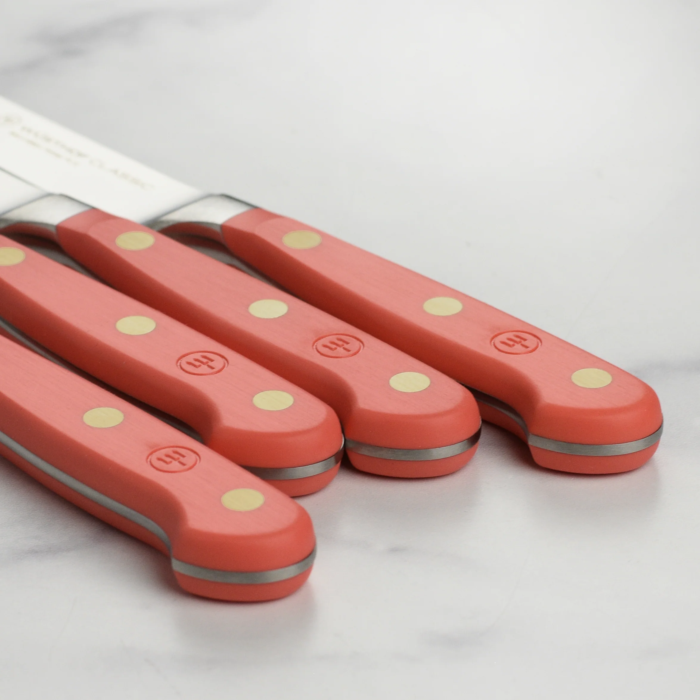 Wusthof Classic Coral Peach 4 Piece Steak Knife Set - Image 2