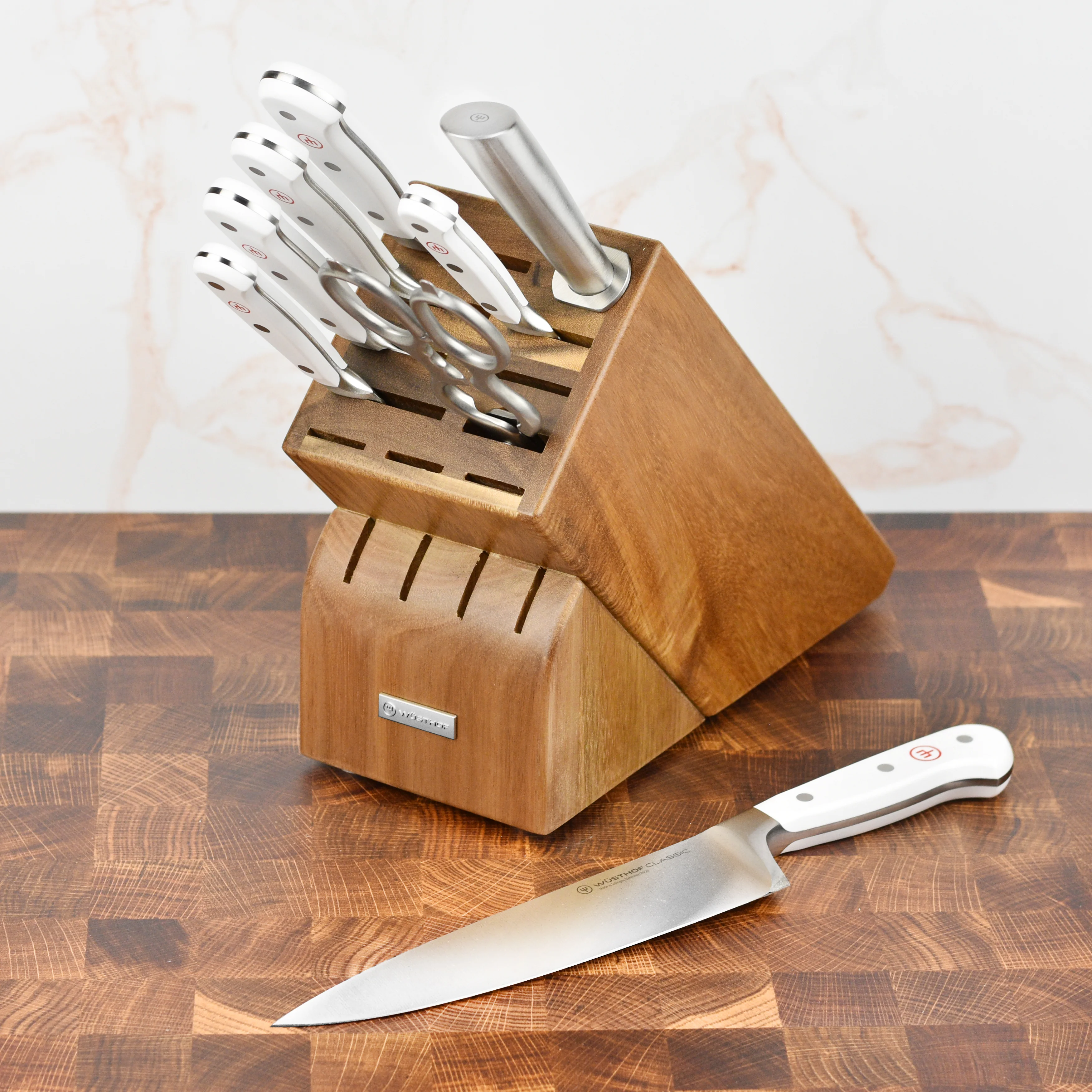 Wusthof Classic White 9 Piece Knife Block Set - Image 3
