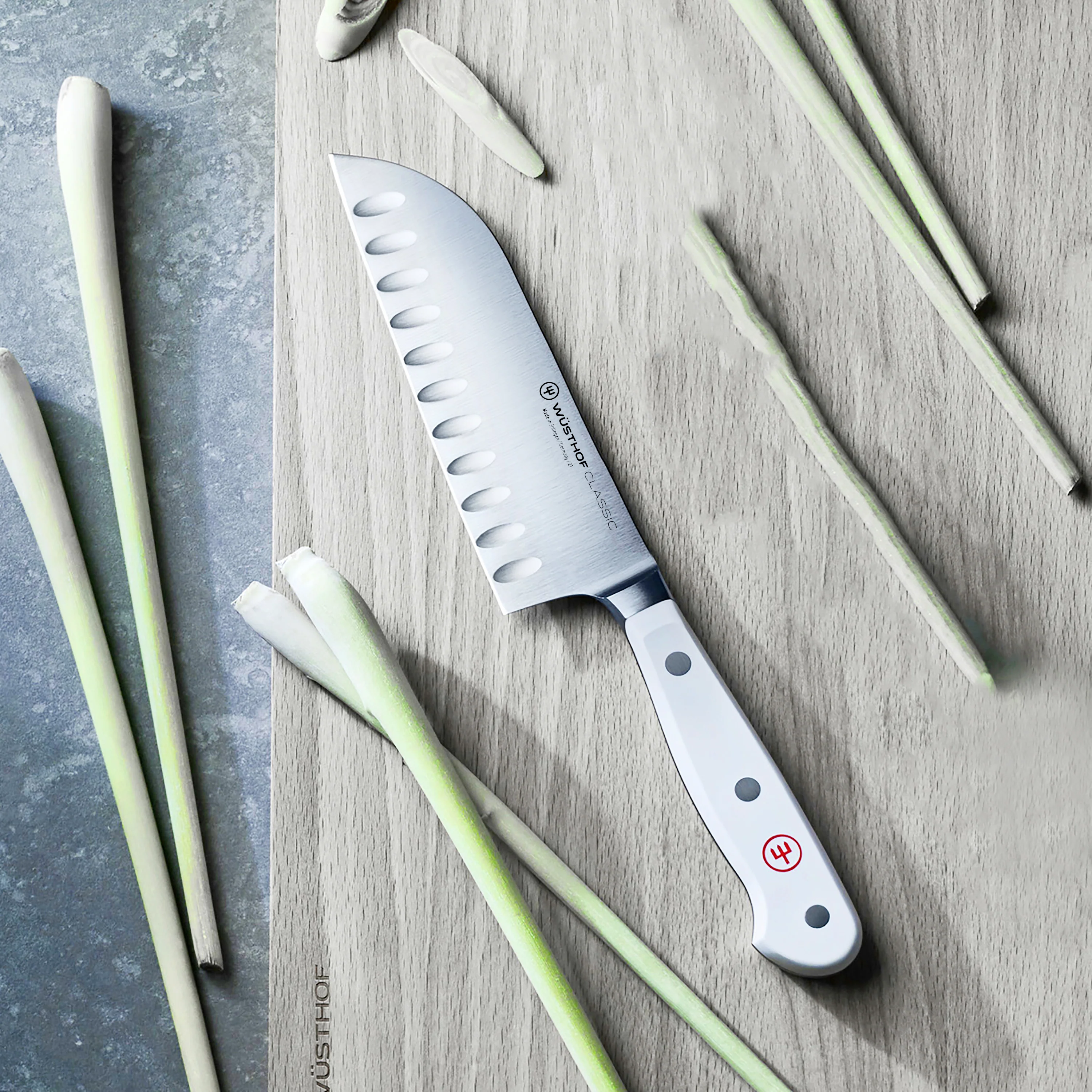 Wusthof Classic White 5" Hollow Edge Santoku Knife - Image 5