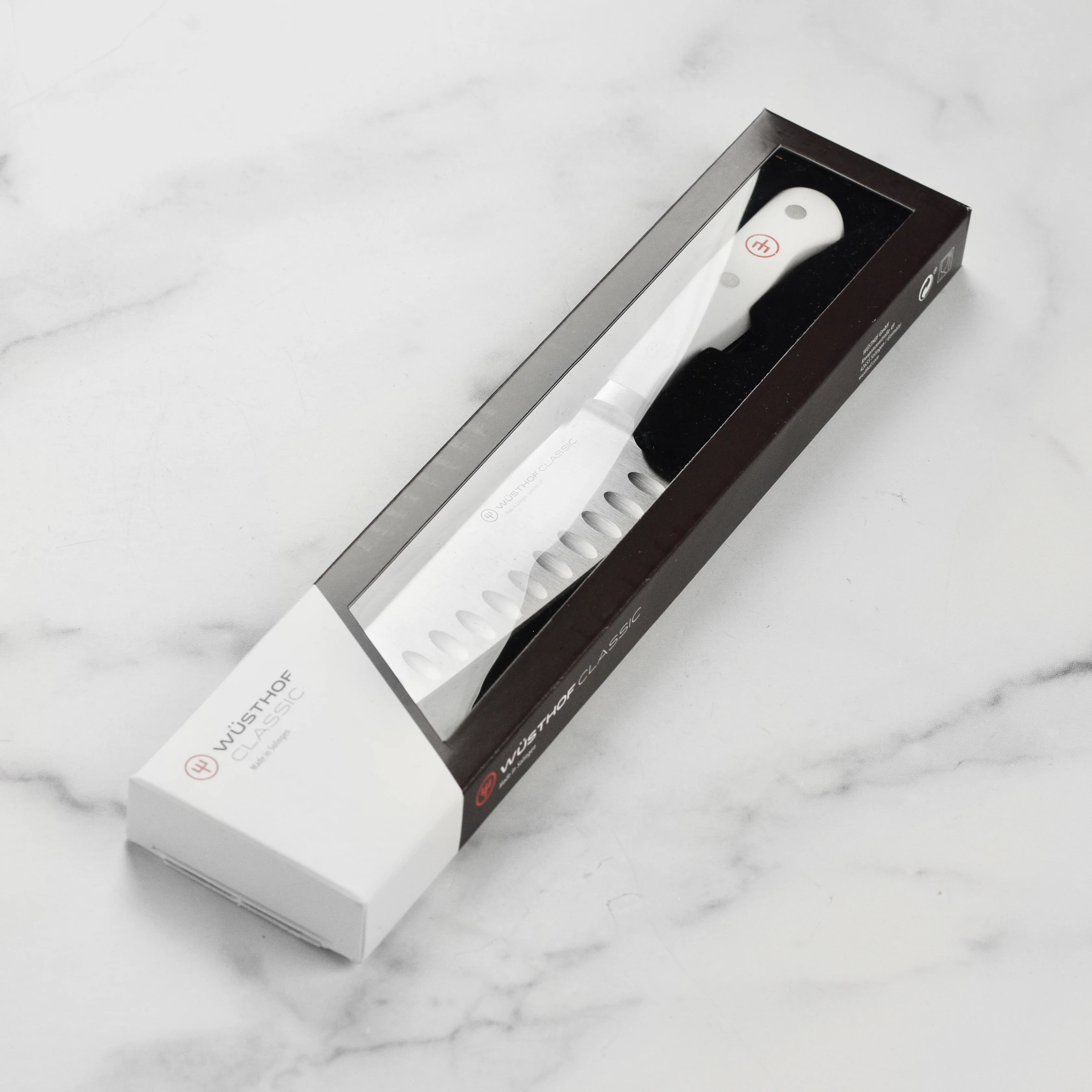 Wusthof Classic White 5" Hollow Edge Santoku Knife - Image 7
