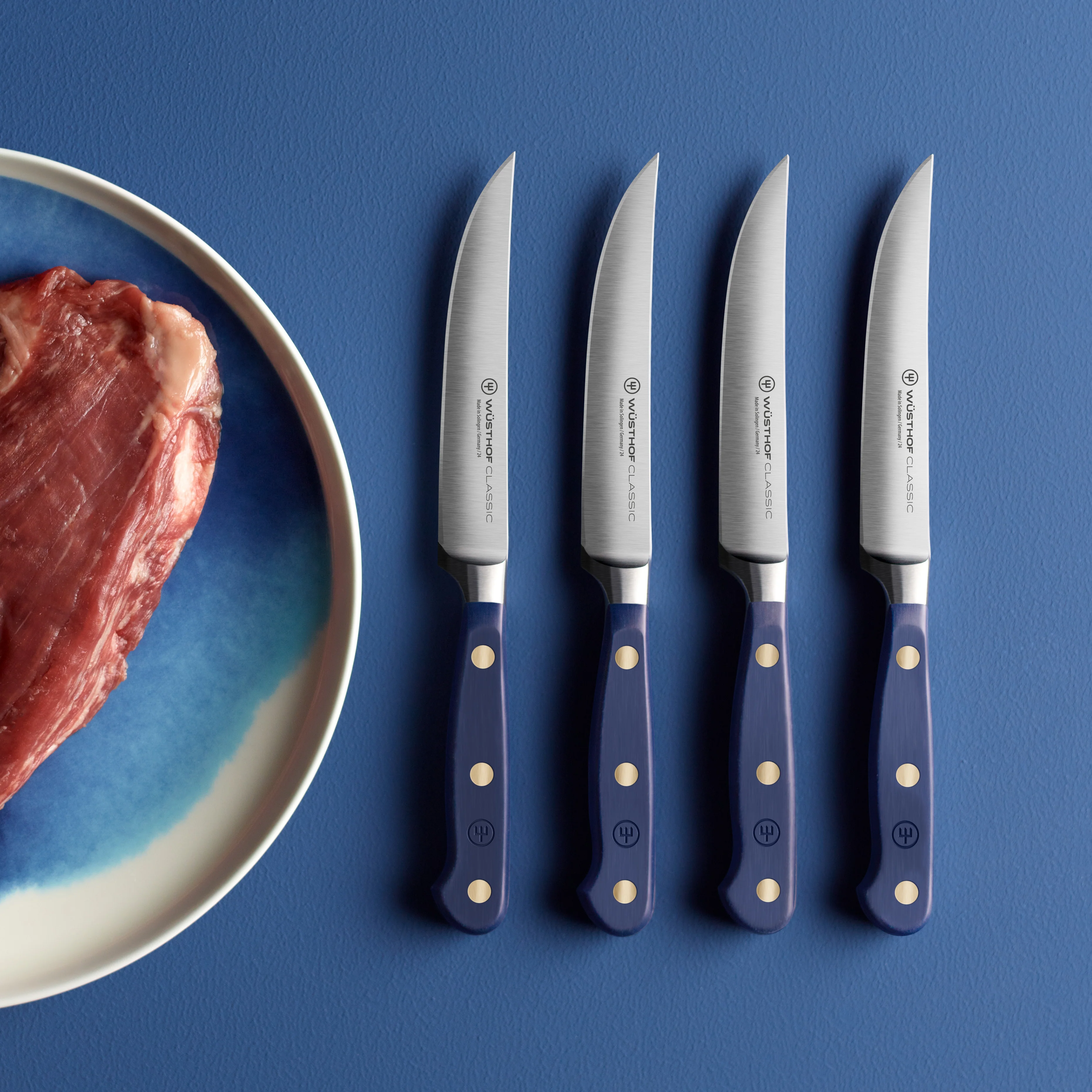 Wusthof Classic Wild Blueberry 4 Piece Steak Knife Set - Image 3