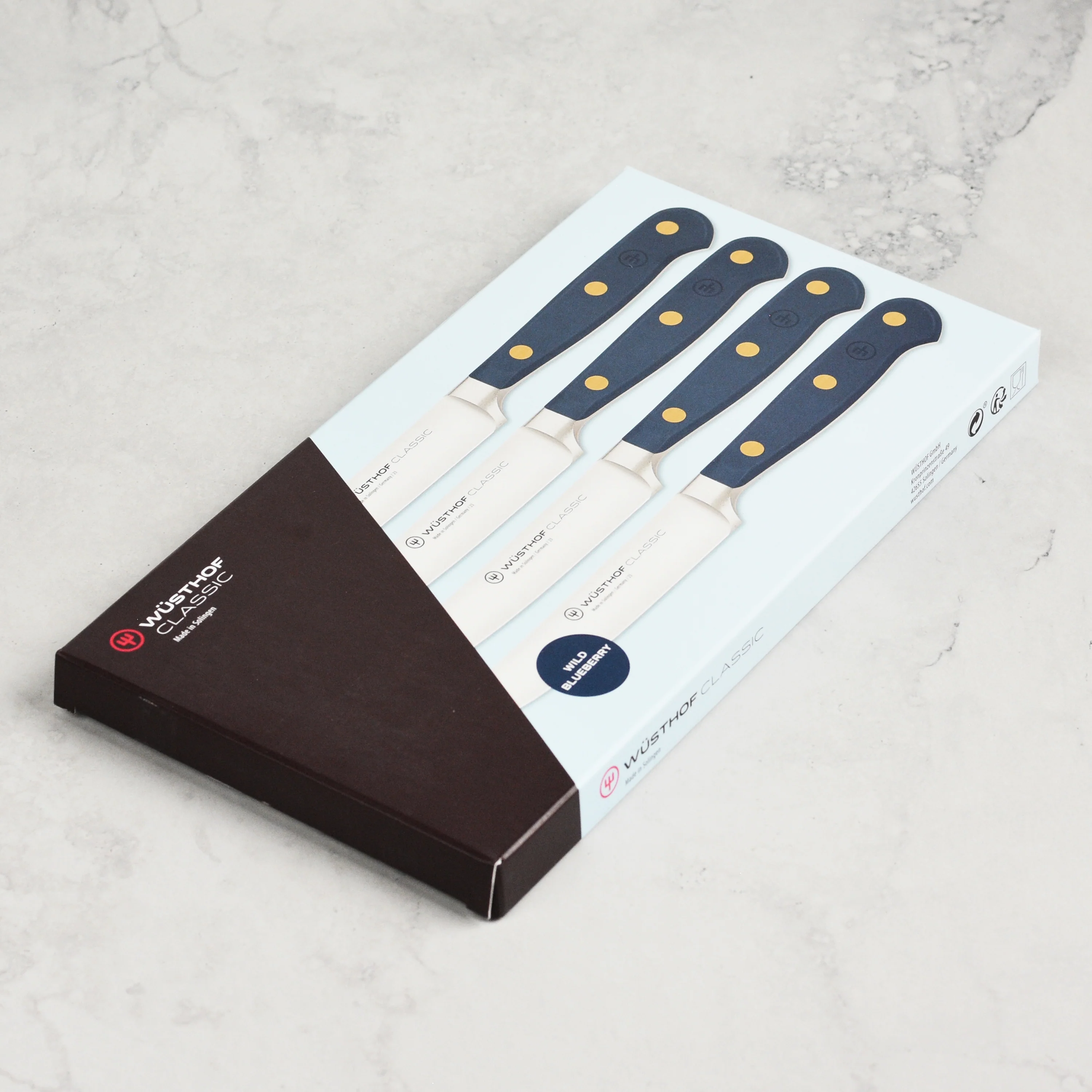 Wusthof Classic Wild Blueberry 4 Piece Steak Knife Set - Image 6