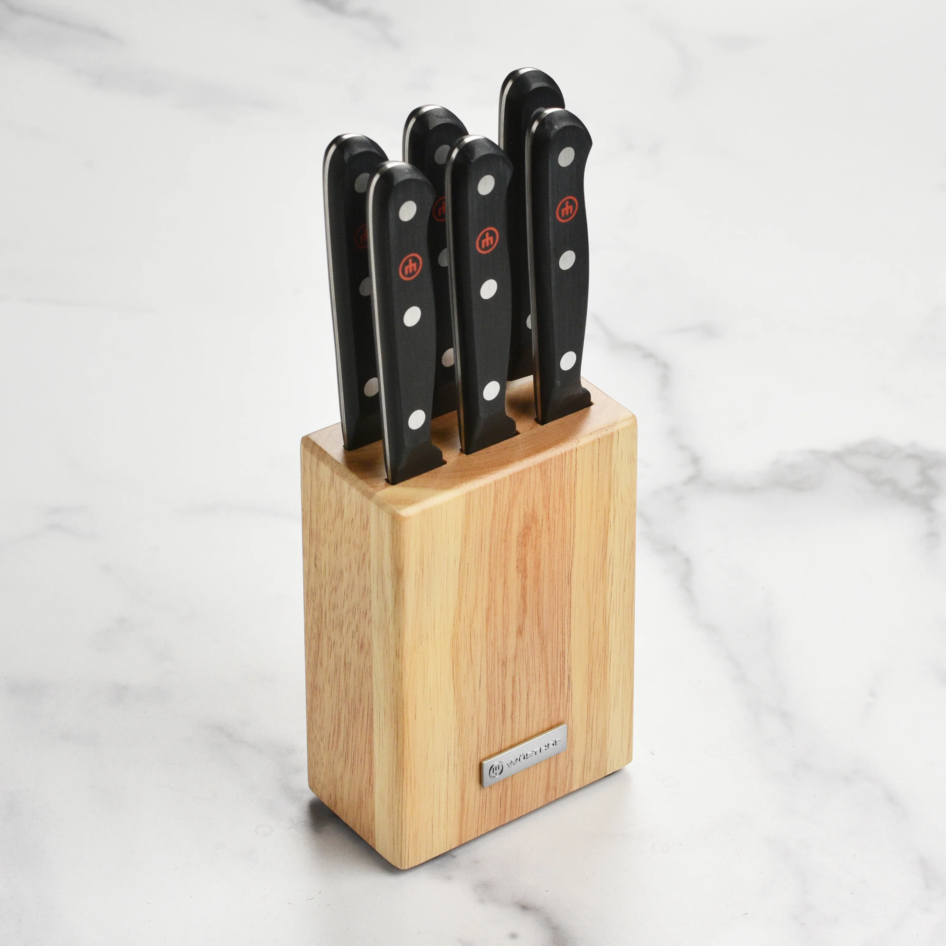 Wusthof Gourmet 6 Piece Steak Knife Set with Block - Image 6