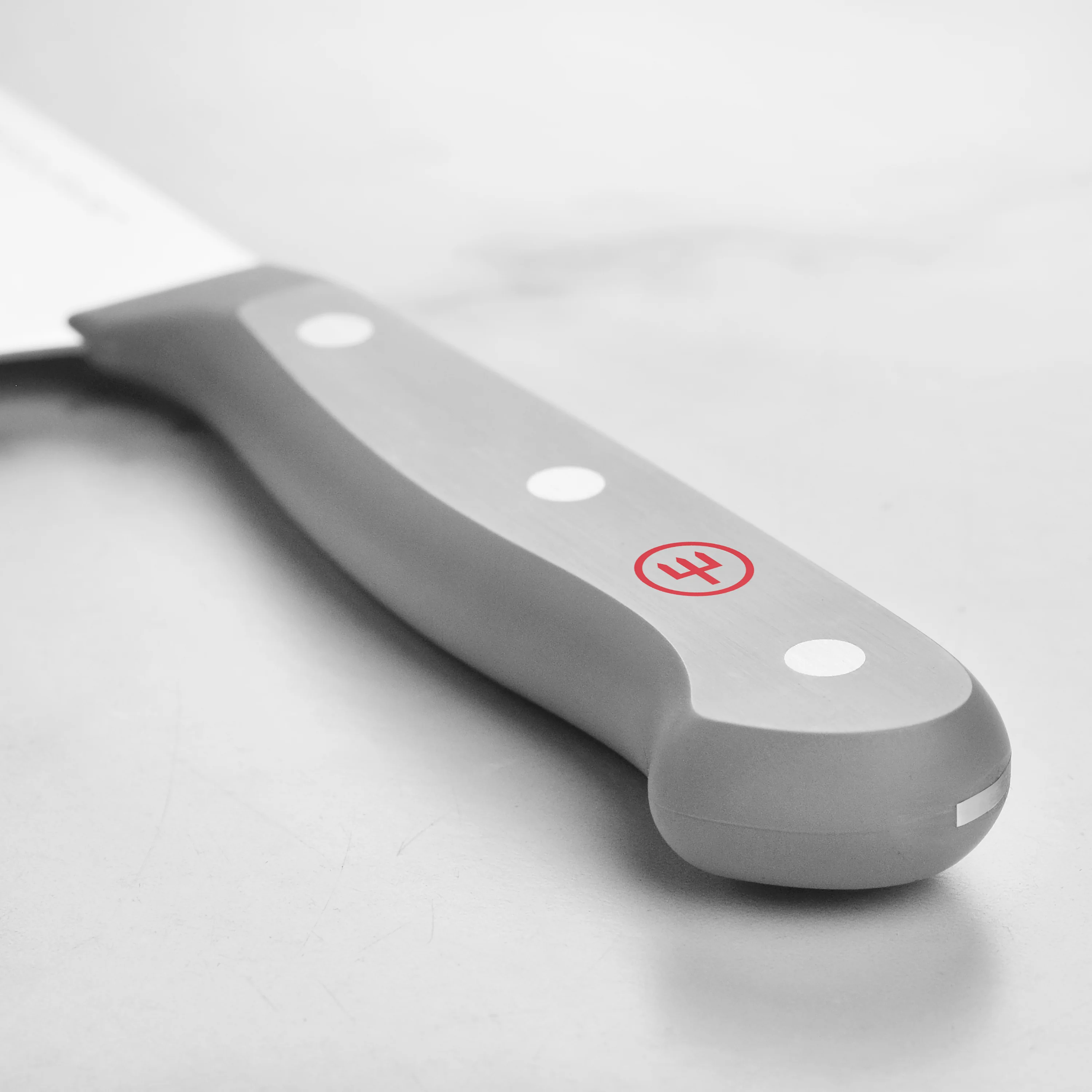 Wusthof Gourmet 7" Hollow Edge Santoku Knife, Grey Handle - Image 2
