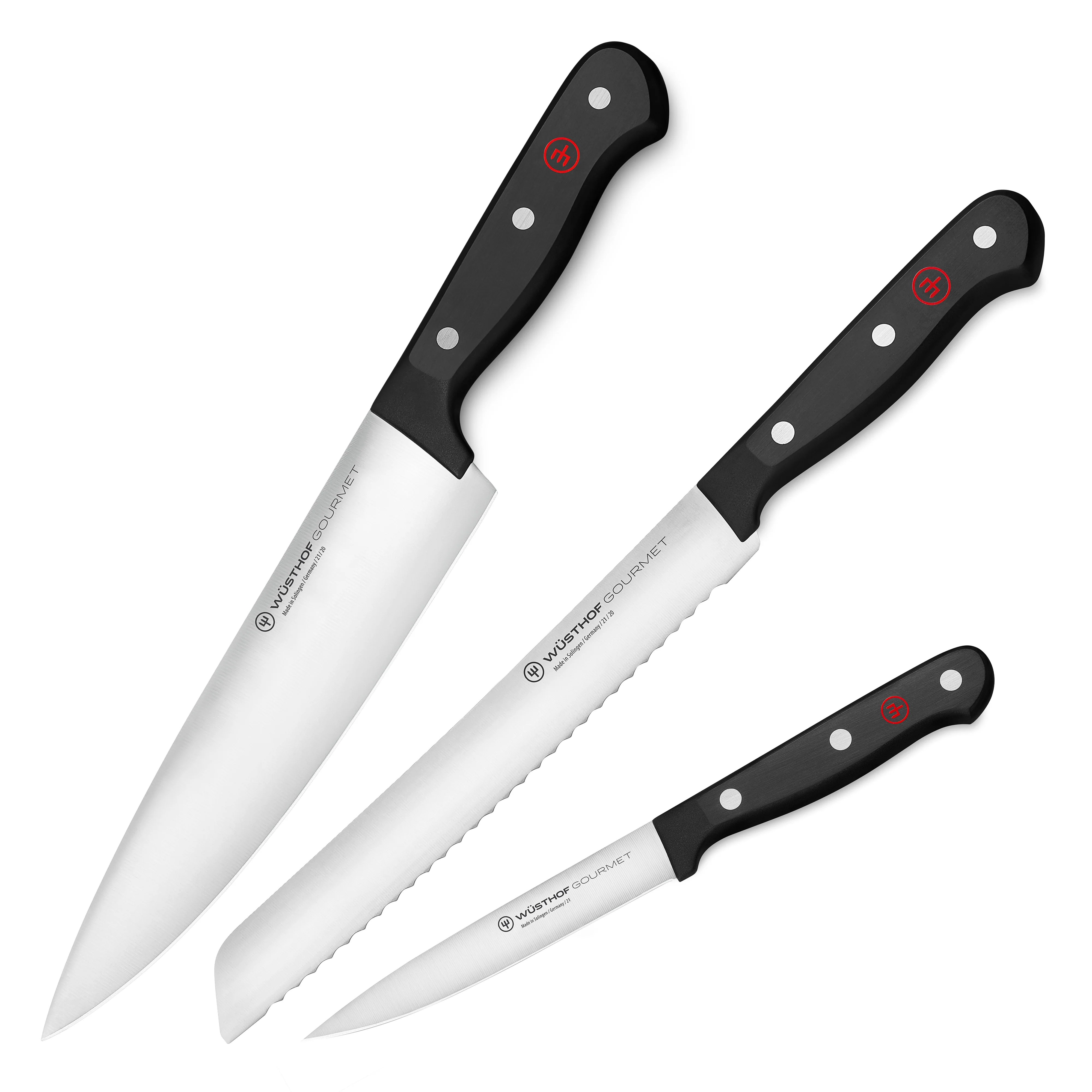 Wusthof Gourmet 3 Piece Knife Set - Image 4