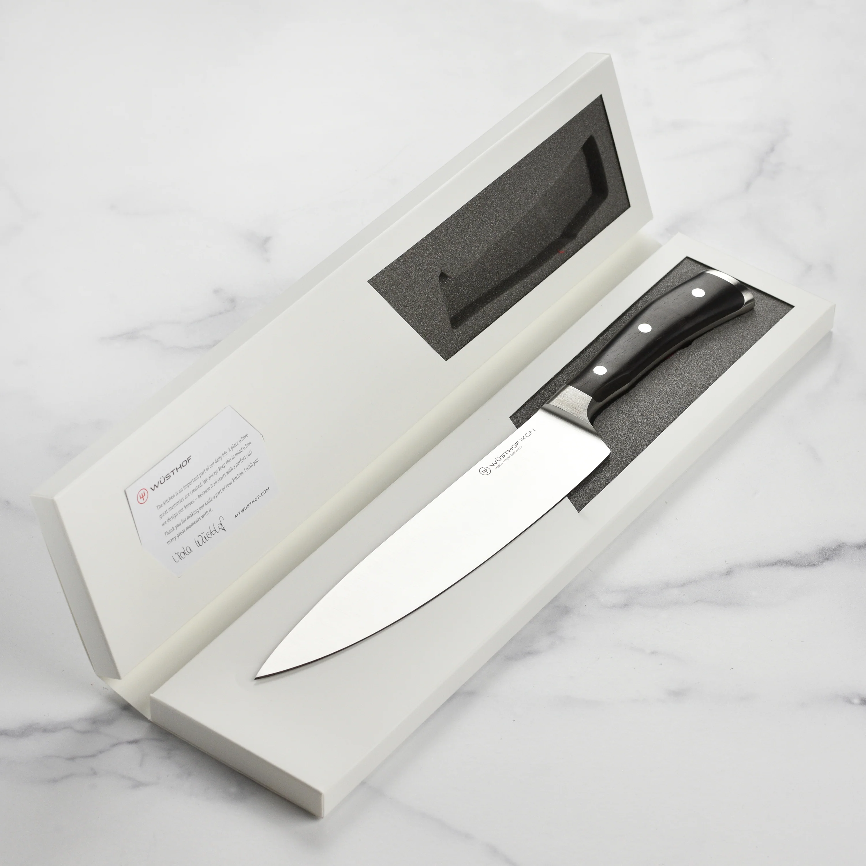 Wusthof Ikon Blackwood 9" Chef's Knife - Image 5