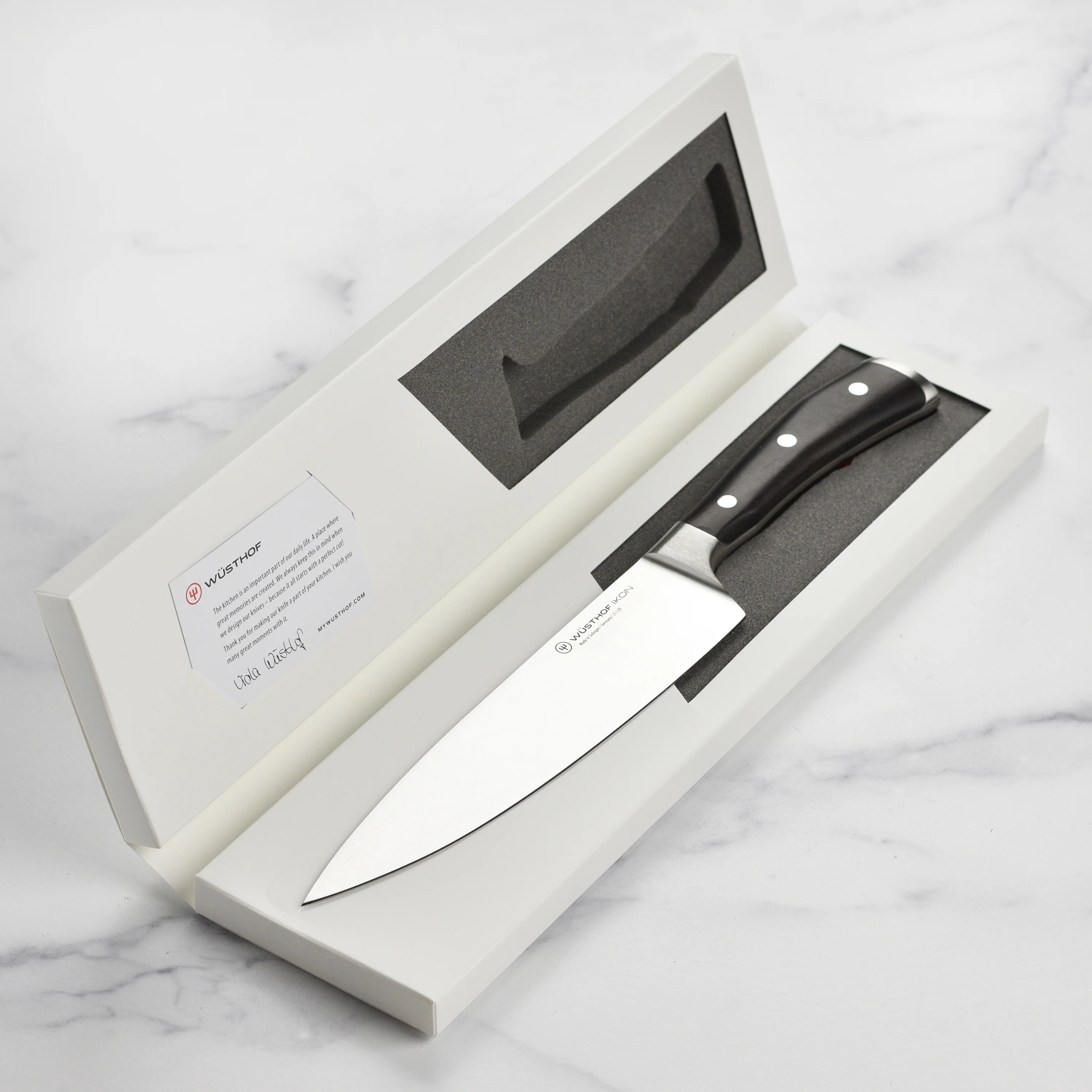Wusthof Ikon Blackwood 8" Chef's Knife - Image 5