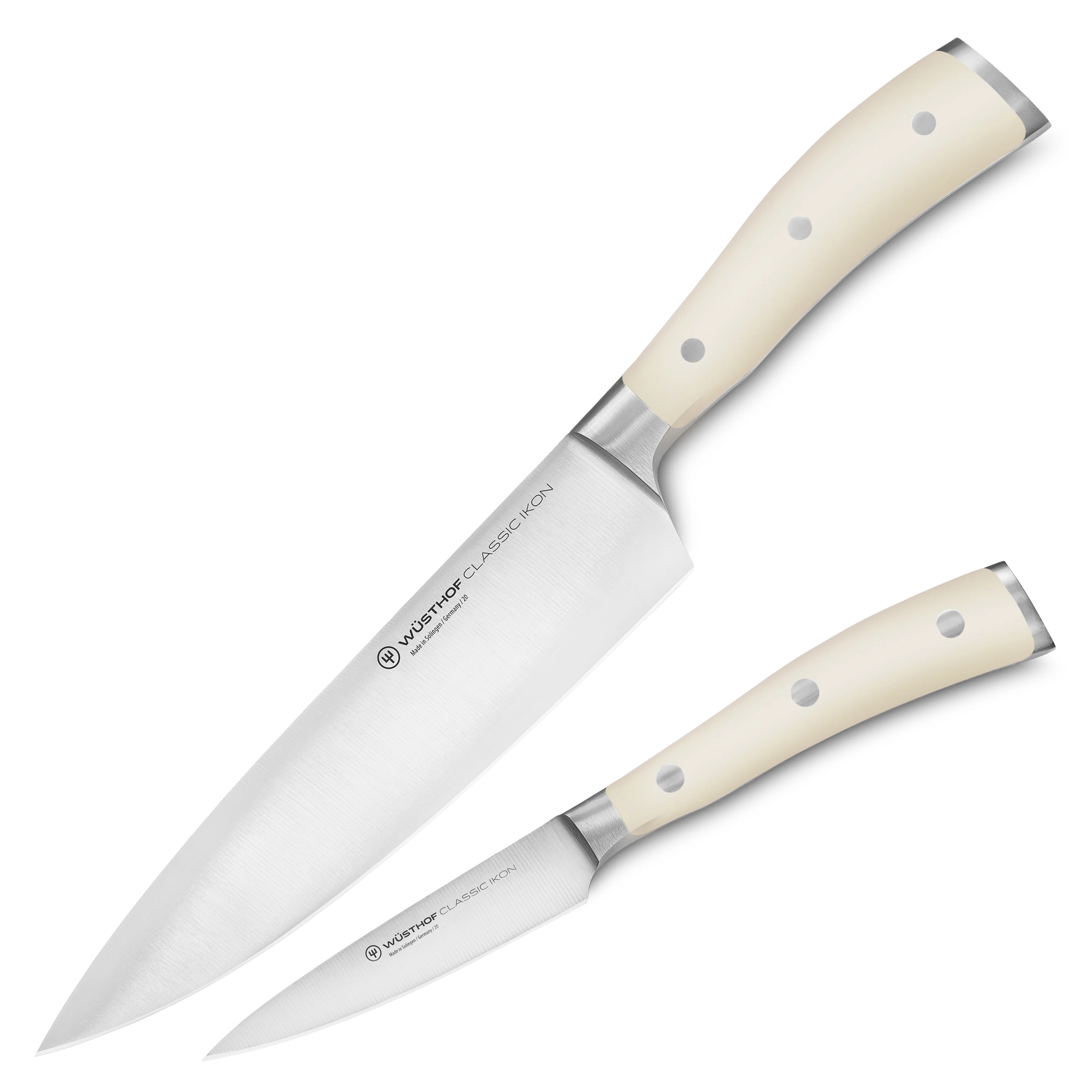 Wusthof Classic Ikon Creme 2 Piece Chef's & Paring Knife Set - Image 4