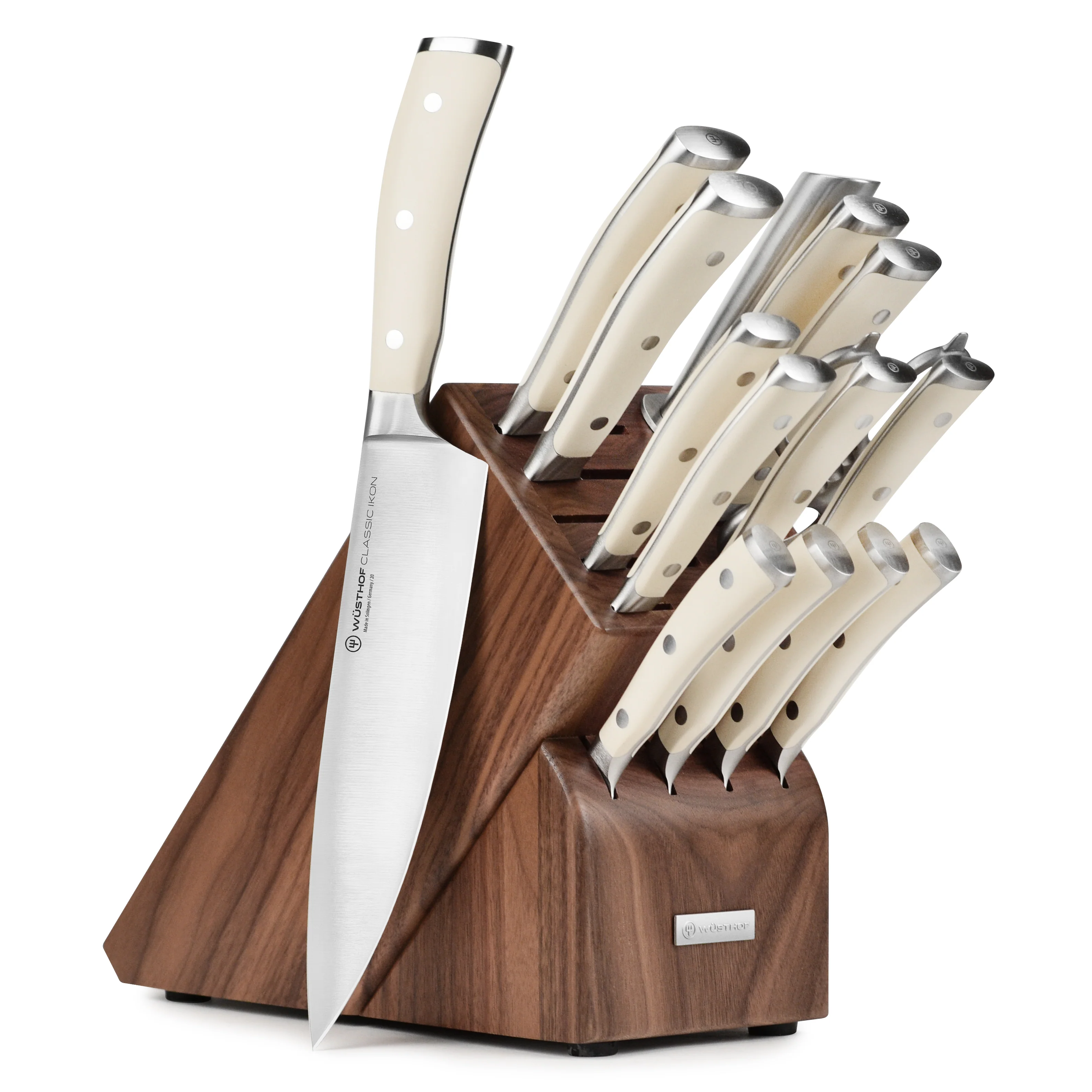 Wusthof Classic Ikon Creme 16 Piece Walnut Knife Block Set - Image 6