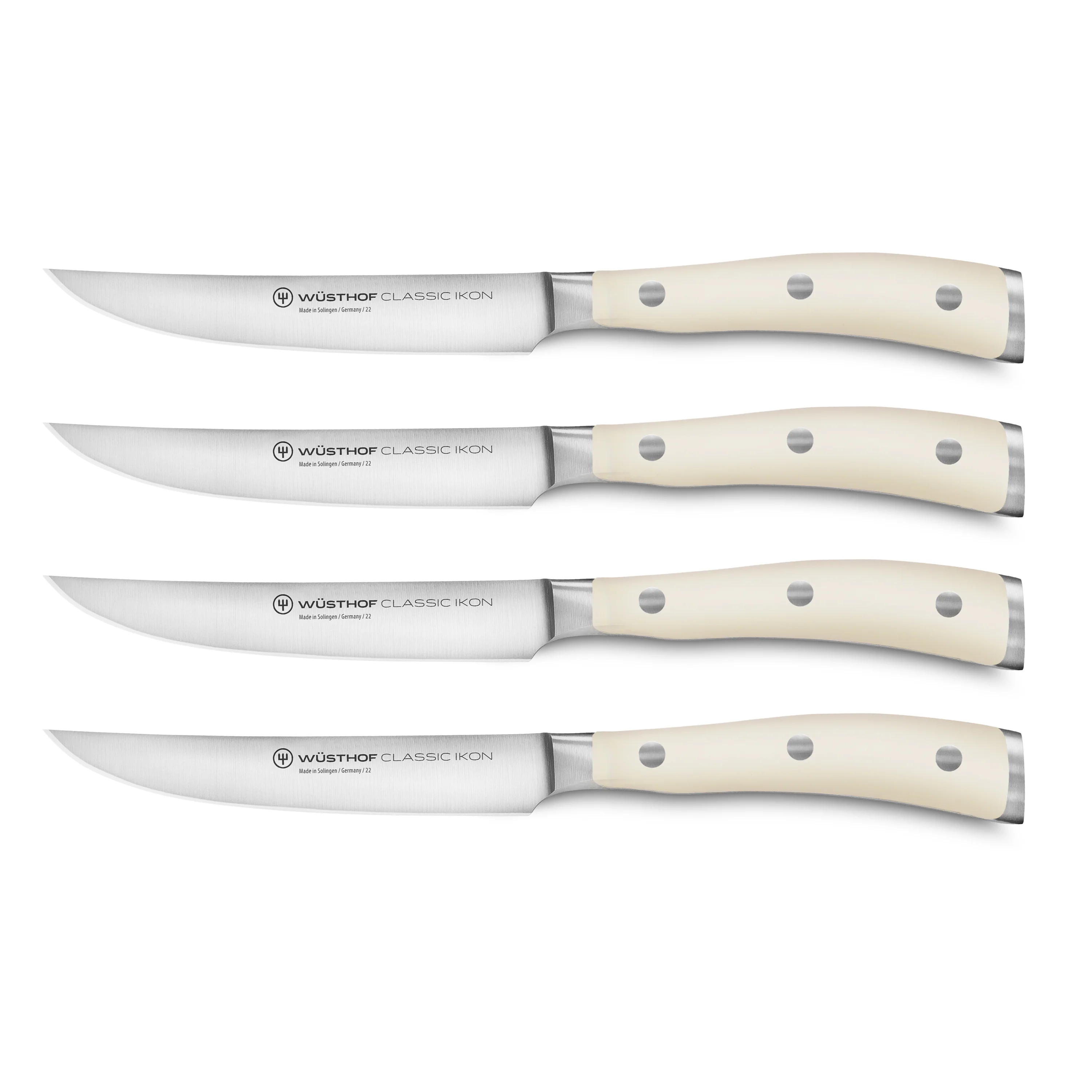 Wusthof Classic Ikon Creme 4 Piece Steak Knife Set - Image 3