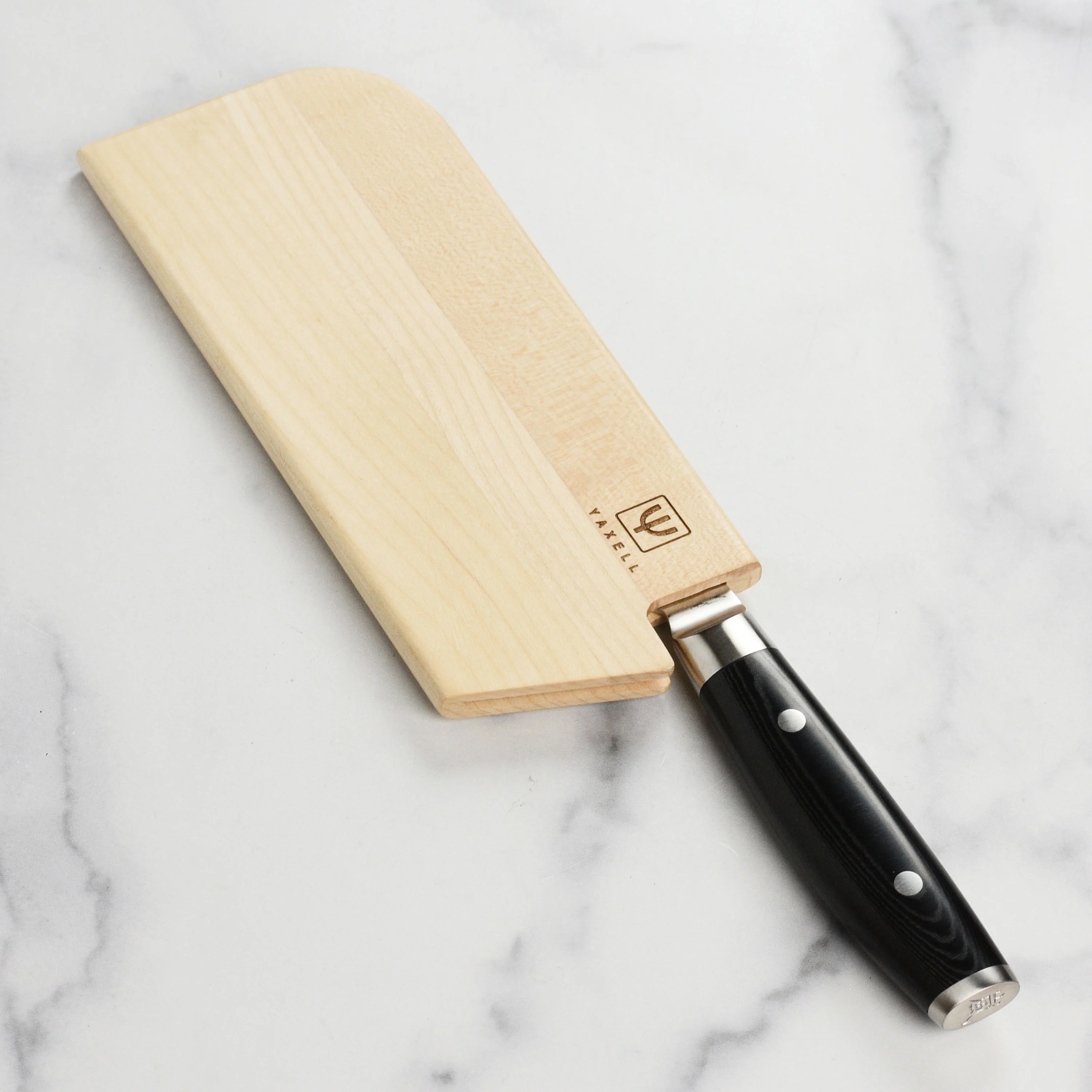 Yaxell Magnetic Wooden Sheath for 7" Chinese Chef's Knife - Image 5