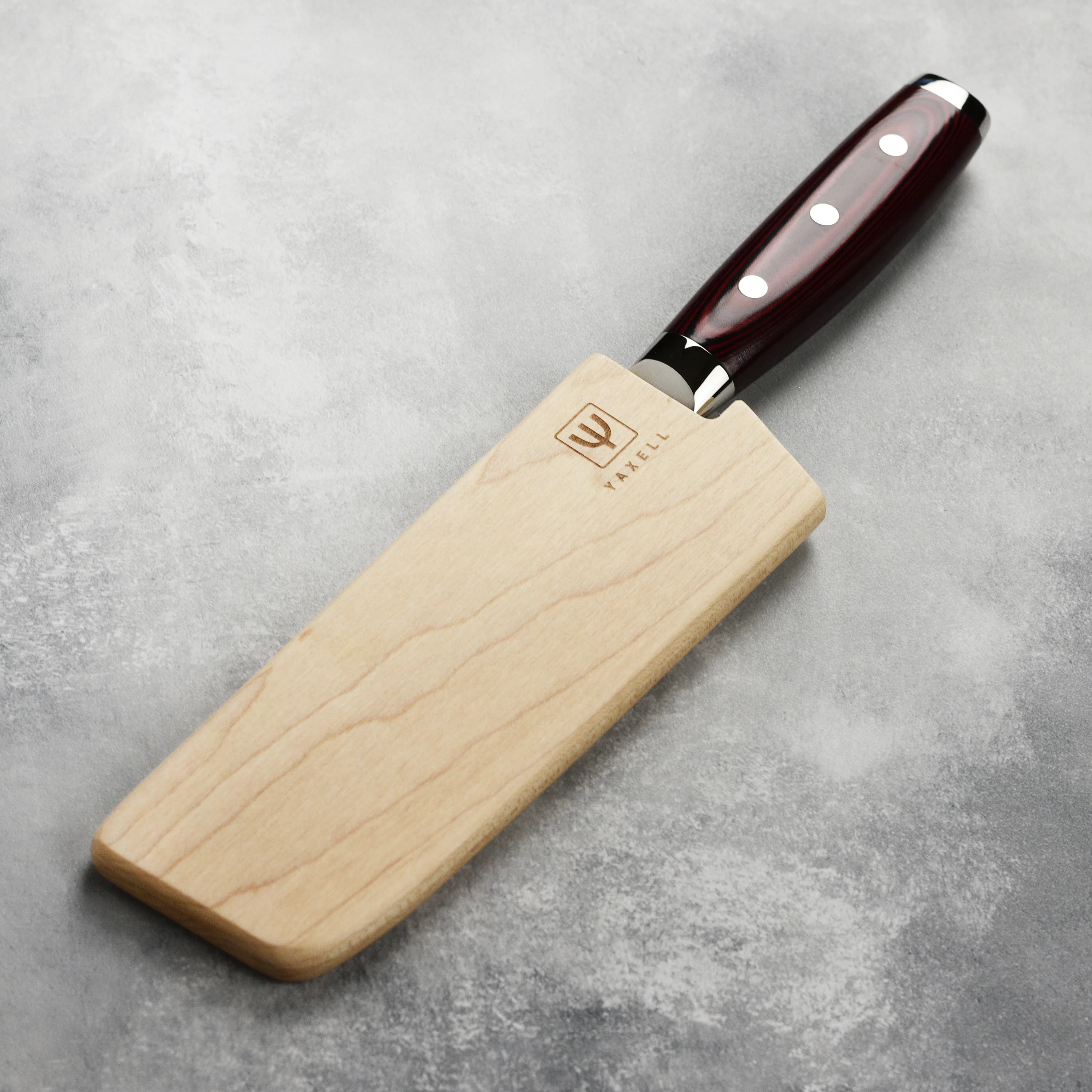 Yaxell Magnetic Wooden Sheath for 6.5" Nakiri Knife - Image 2