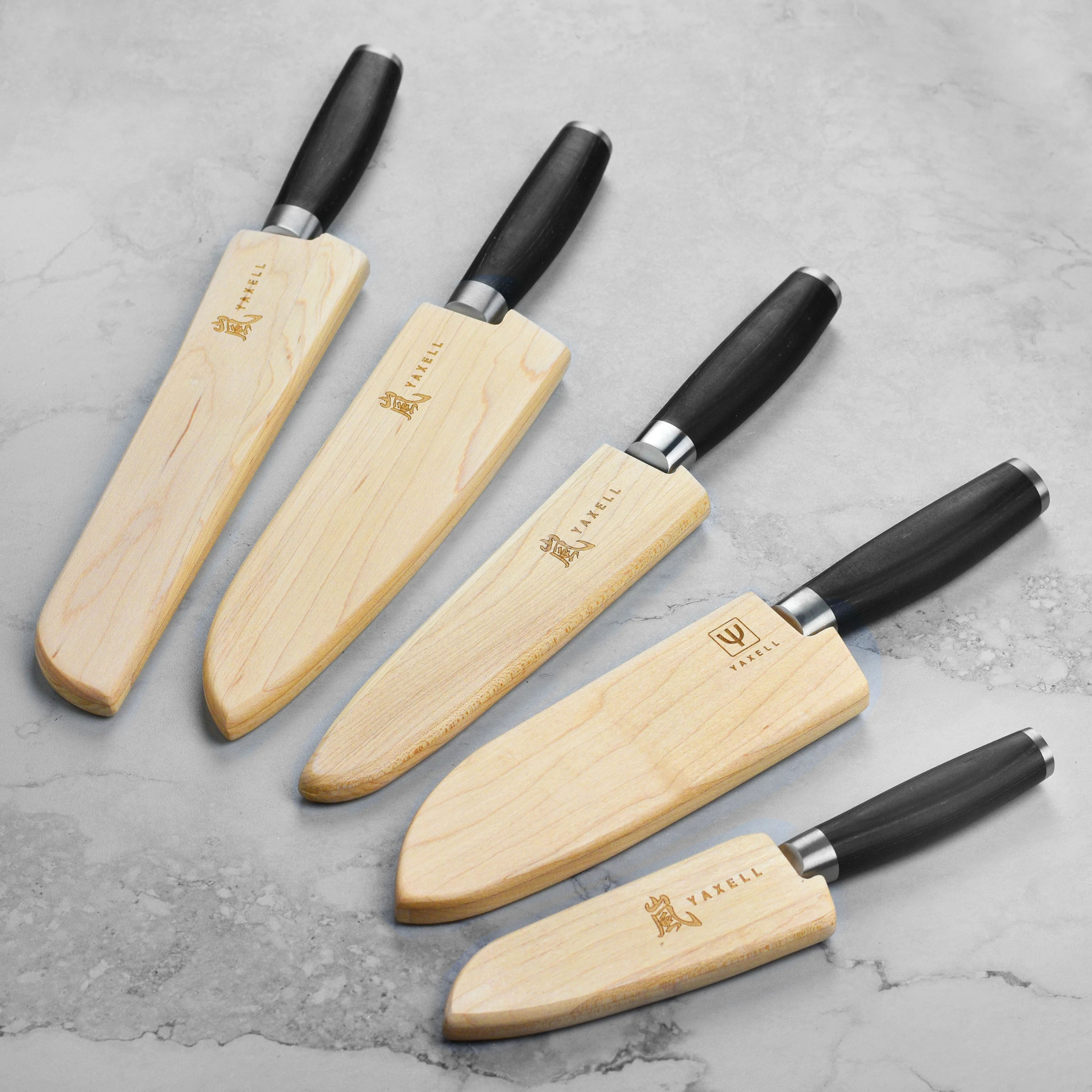 Yaxell Taishi 5 Piece Knife Set with Sheaths - Image 4