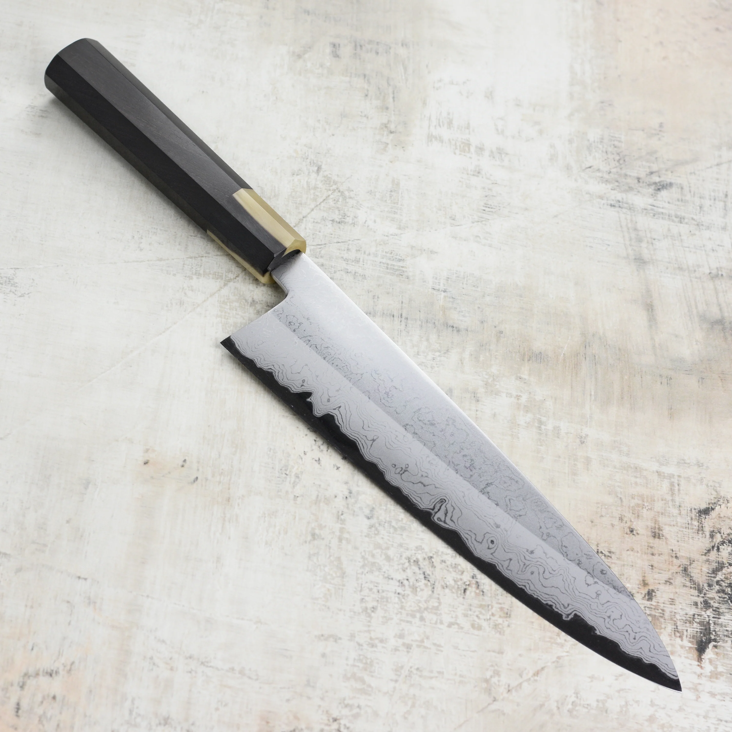 Yoshikazu Tanaka Shirogami #1 Damascus 9.4" Gyuto - Image 6