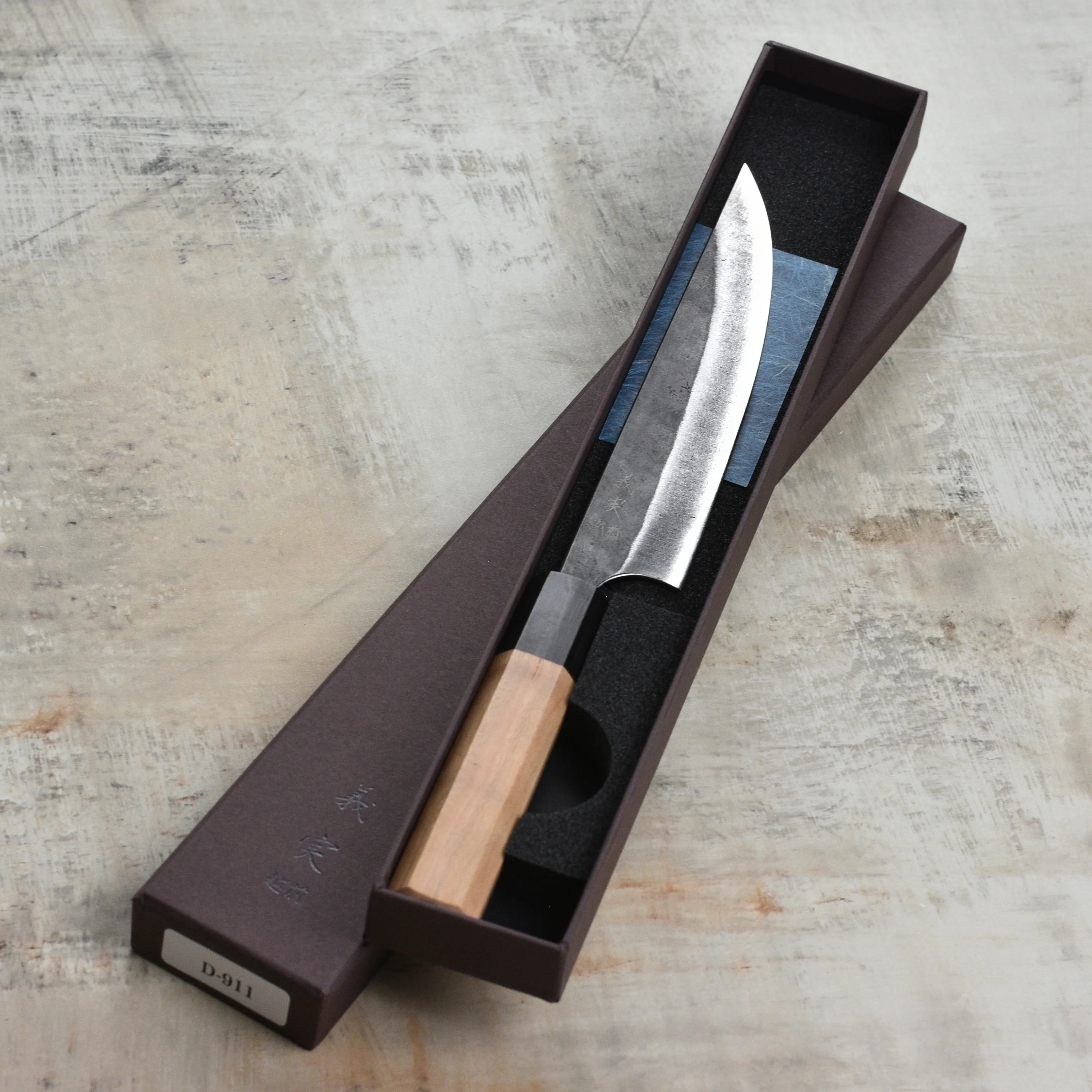 Yoshimi Kato Aogami Super Kurouchi Stainless Clad 6.3" Butcher's Knife - Image 3