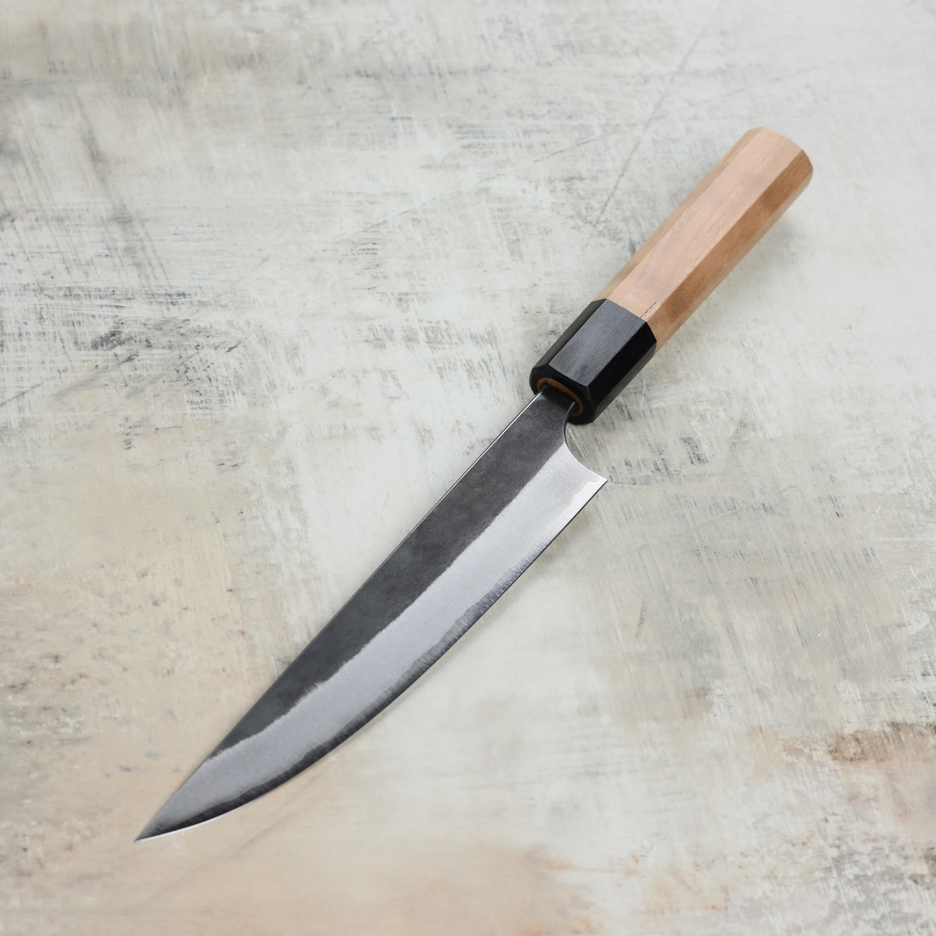 Yoshimi Kato Aogami Super Kurouchi Stainless Clad 6.3" Butcher's Knife - Image 4