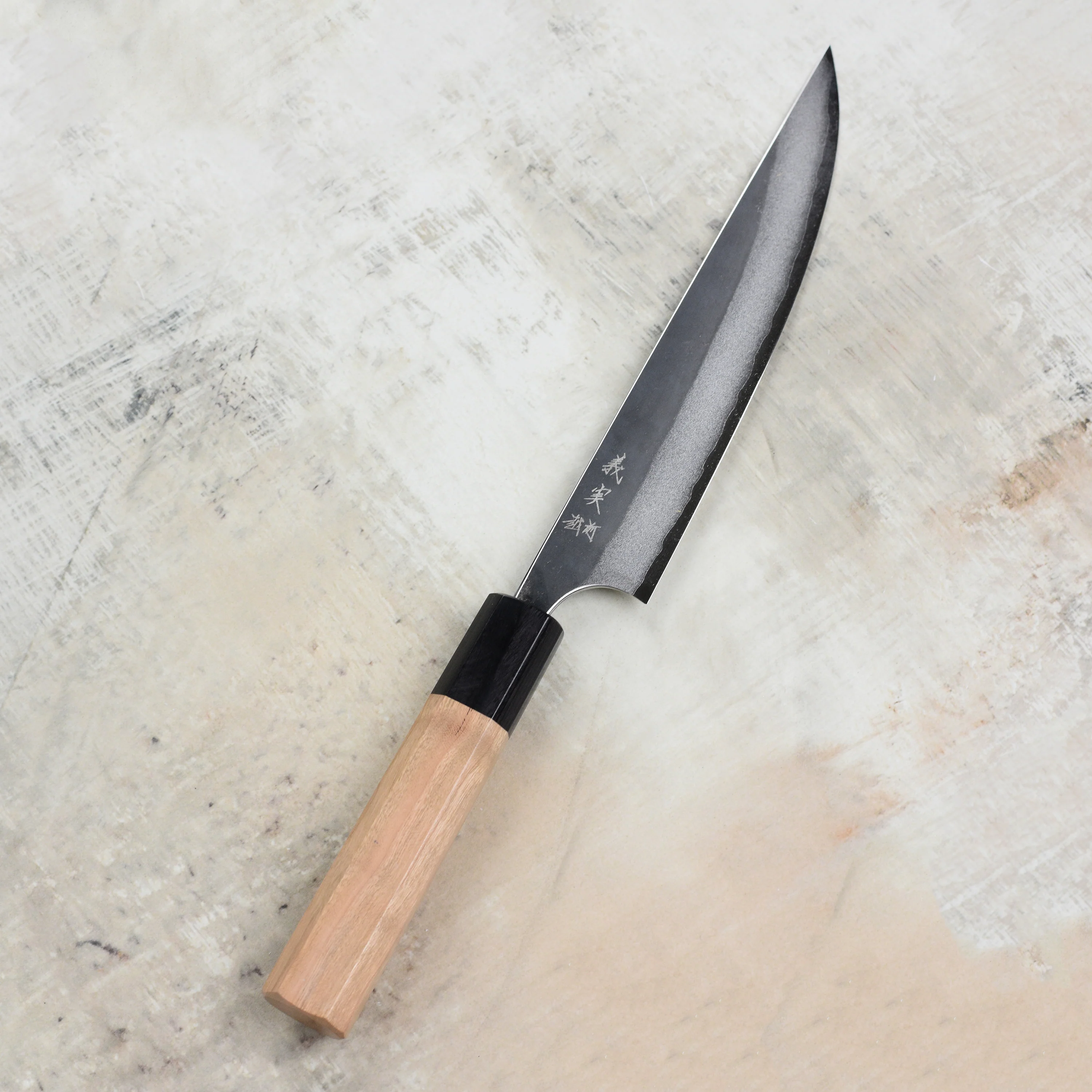 Yoshimi Kato Aogami Super Kurouchi Stainless Clad 6.3" Butcher's Knife - Image 5
