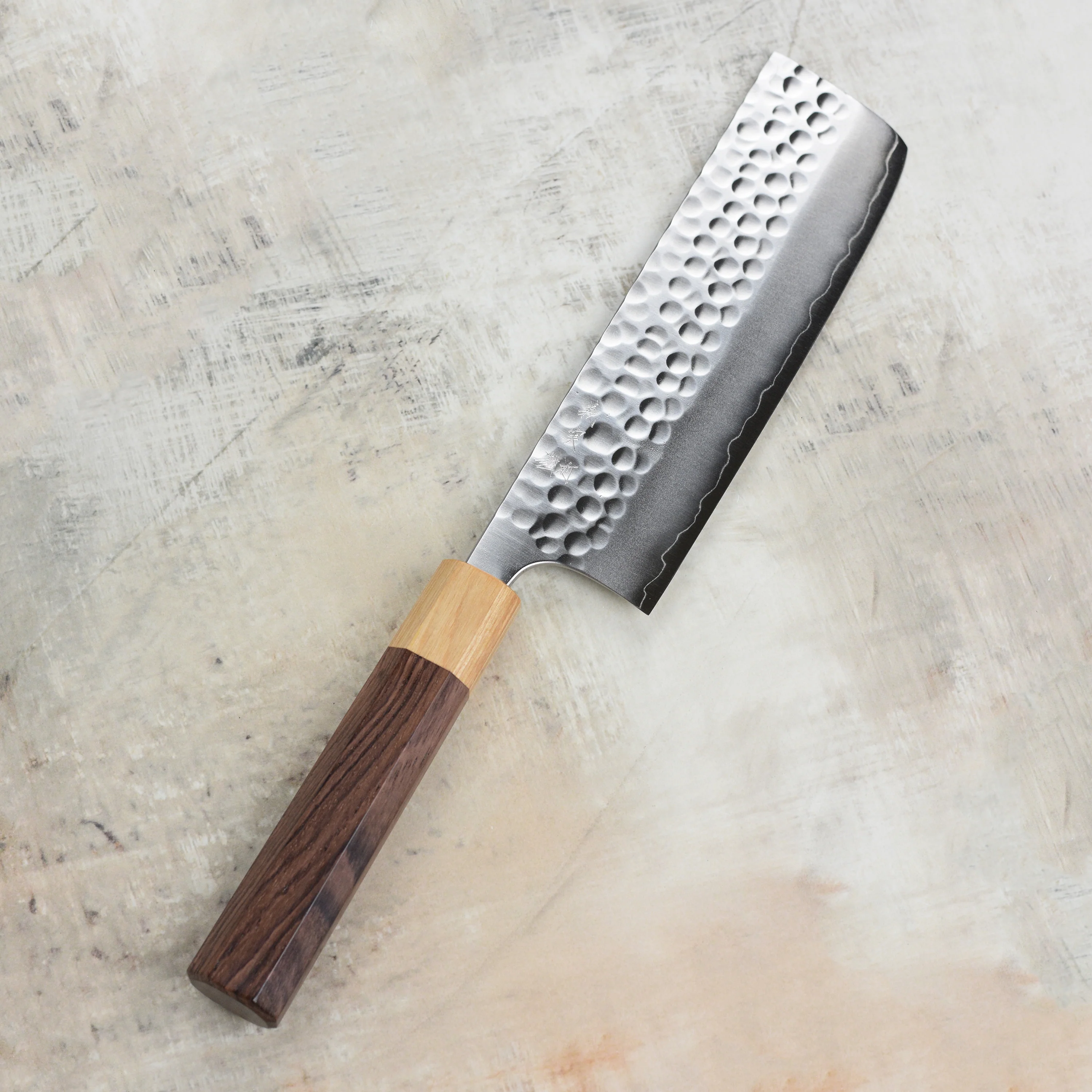 Yoshimi Kato Forged Ginsan Stainless Clad 6.5" Nakiri - Image 8