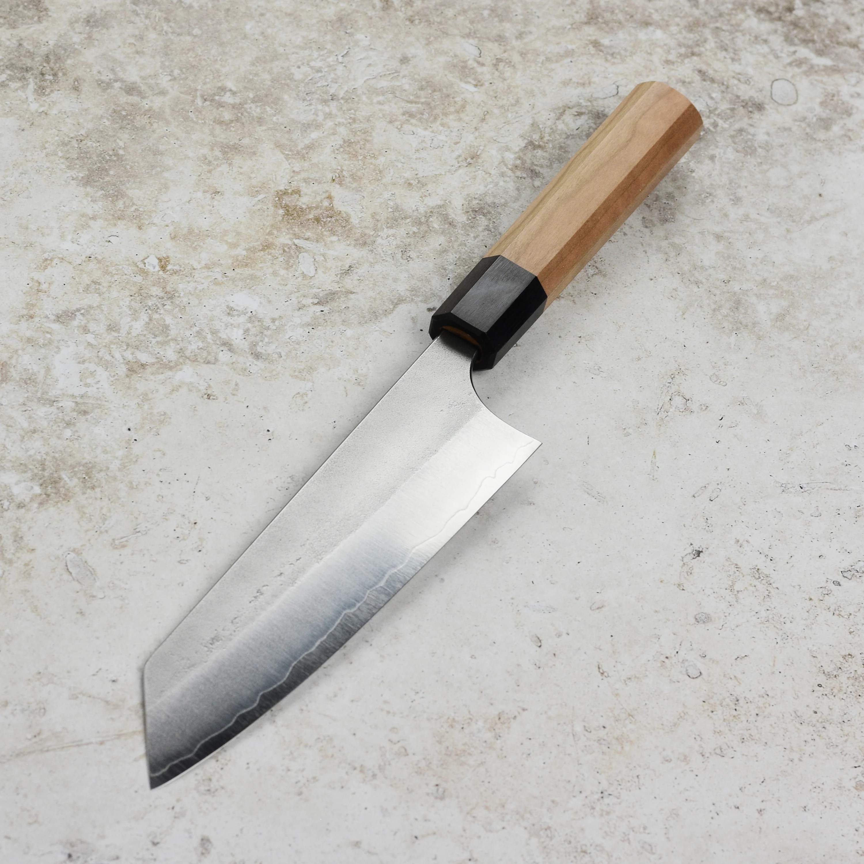 Yoshimi Kato Ginsan Nashiji Stainless Clad 6.7" Bunka - Image 4