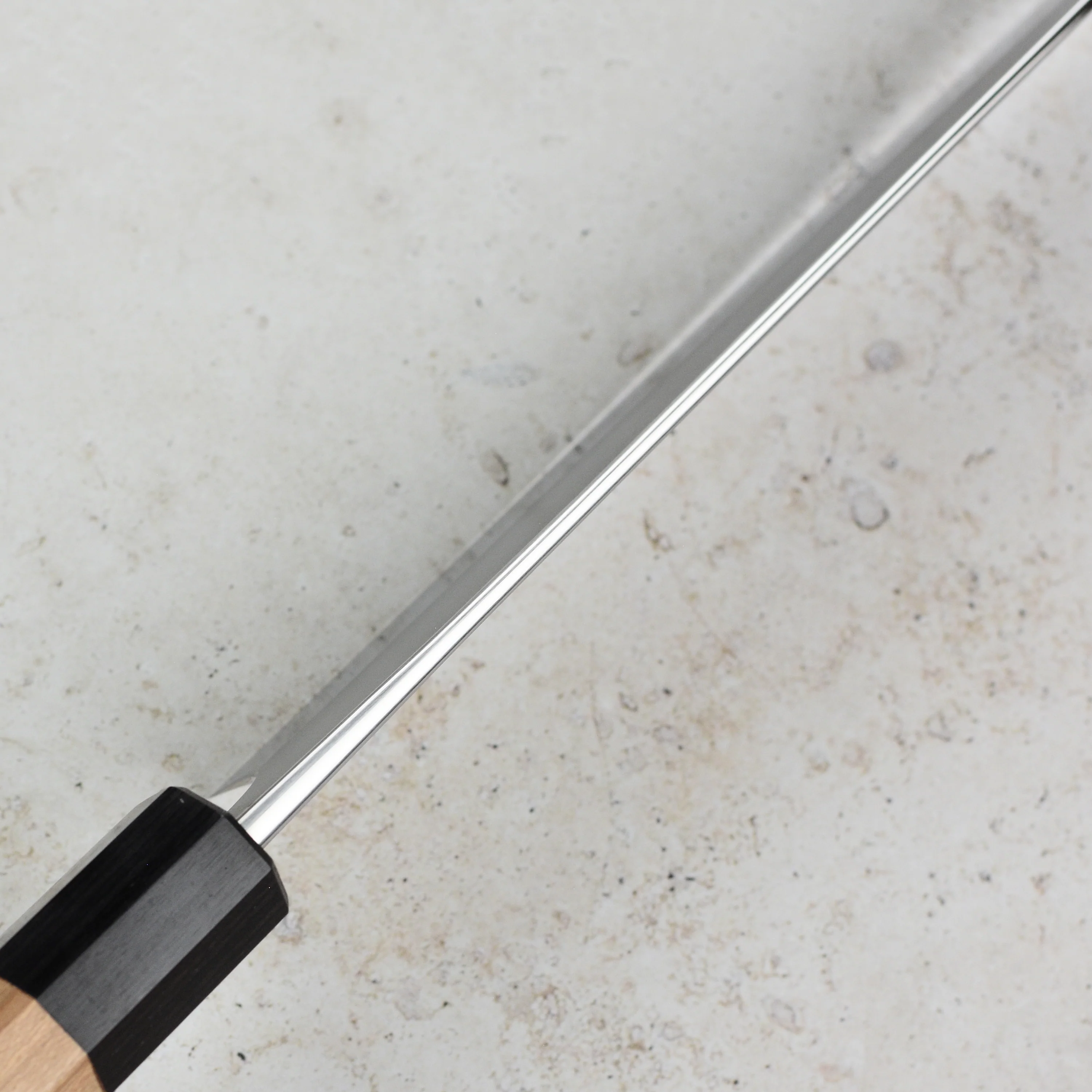 Yoshimi Kato Ginsan Nashiji Stainless Clad 6.7" Bunka - Image 7