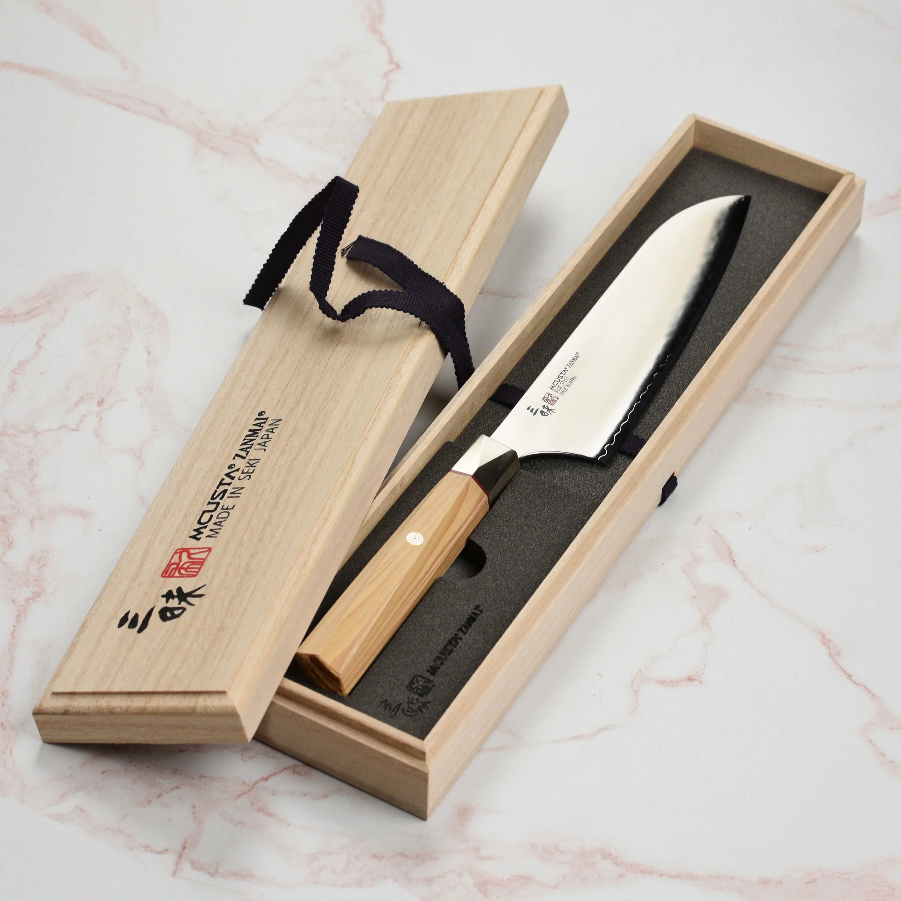 Zanmai Beyond Aogami Super 7" Santoku - Image 6