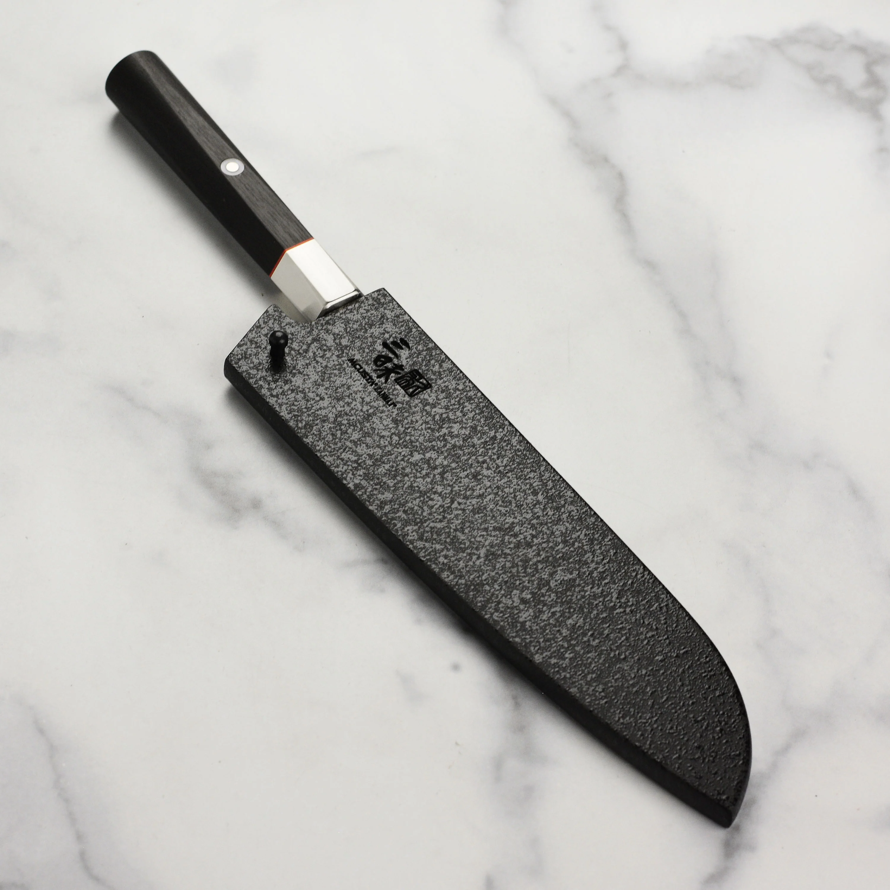 Zanmai Black Lacquer Saya for 7" Santoku - Image 2