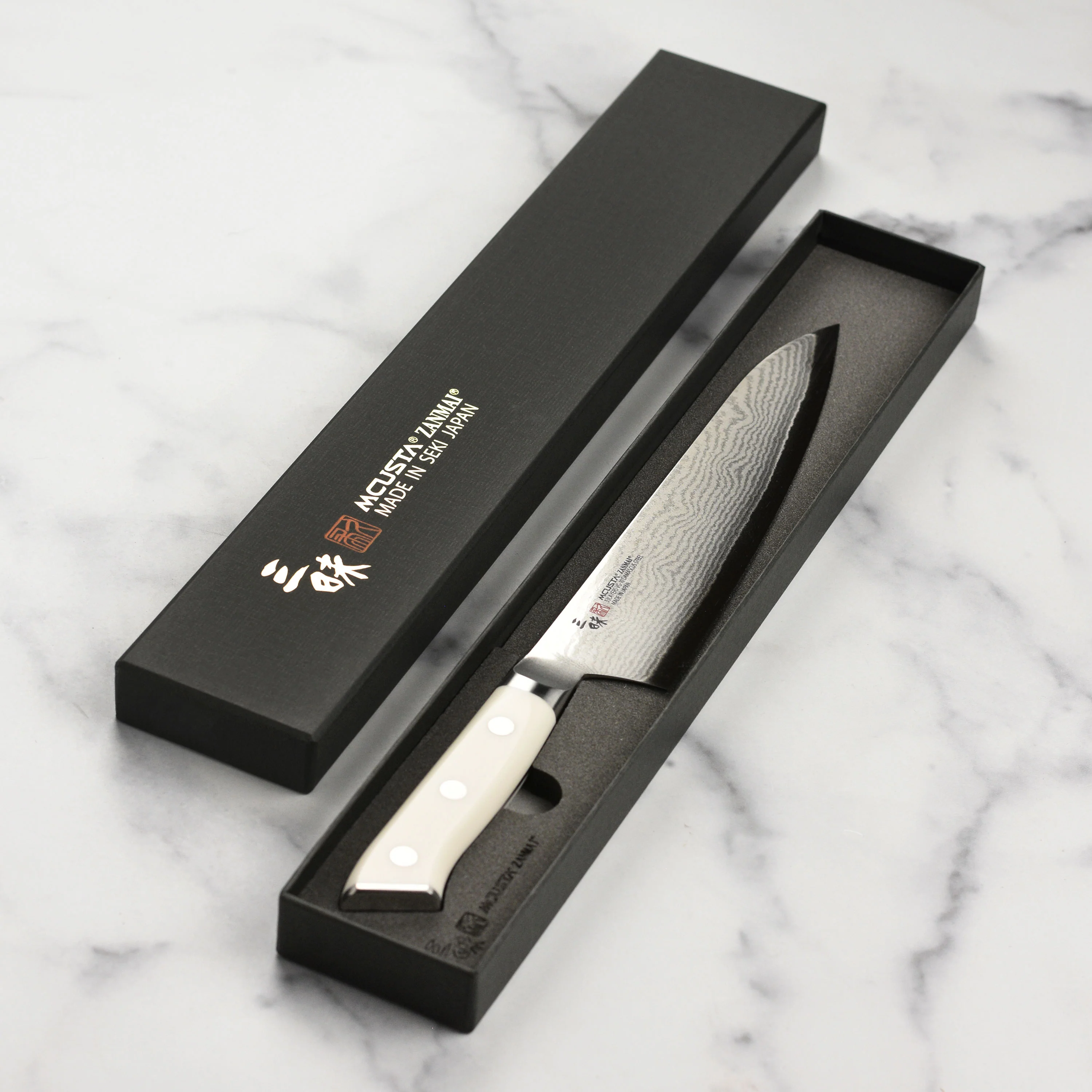 Zanmai Classic Damascus Corian 8.25" Gyuto - Image 6