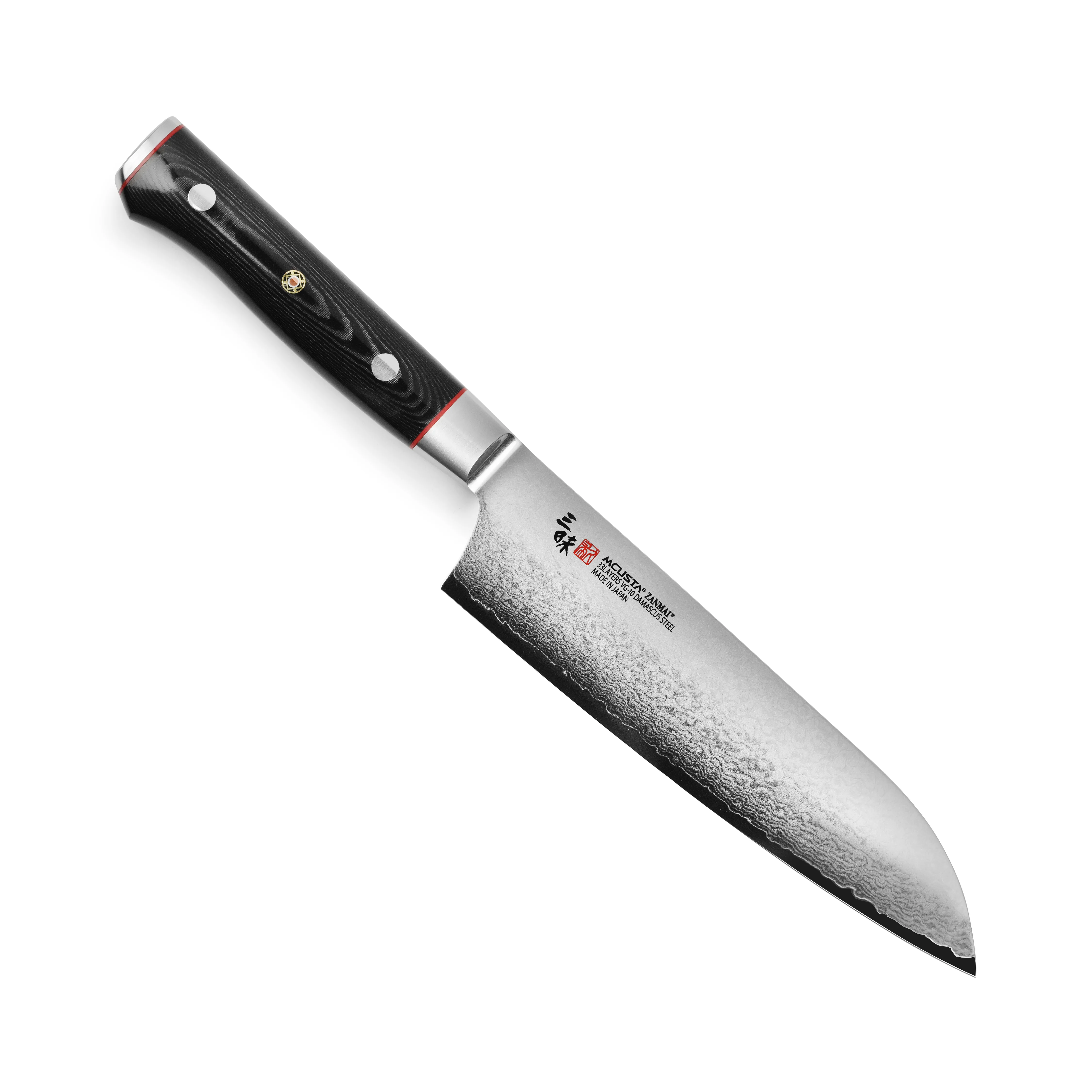 Zanmai Classic Pro Zebra Damascus 7" Santoku - Image 4