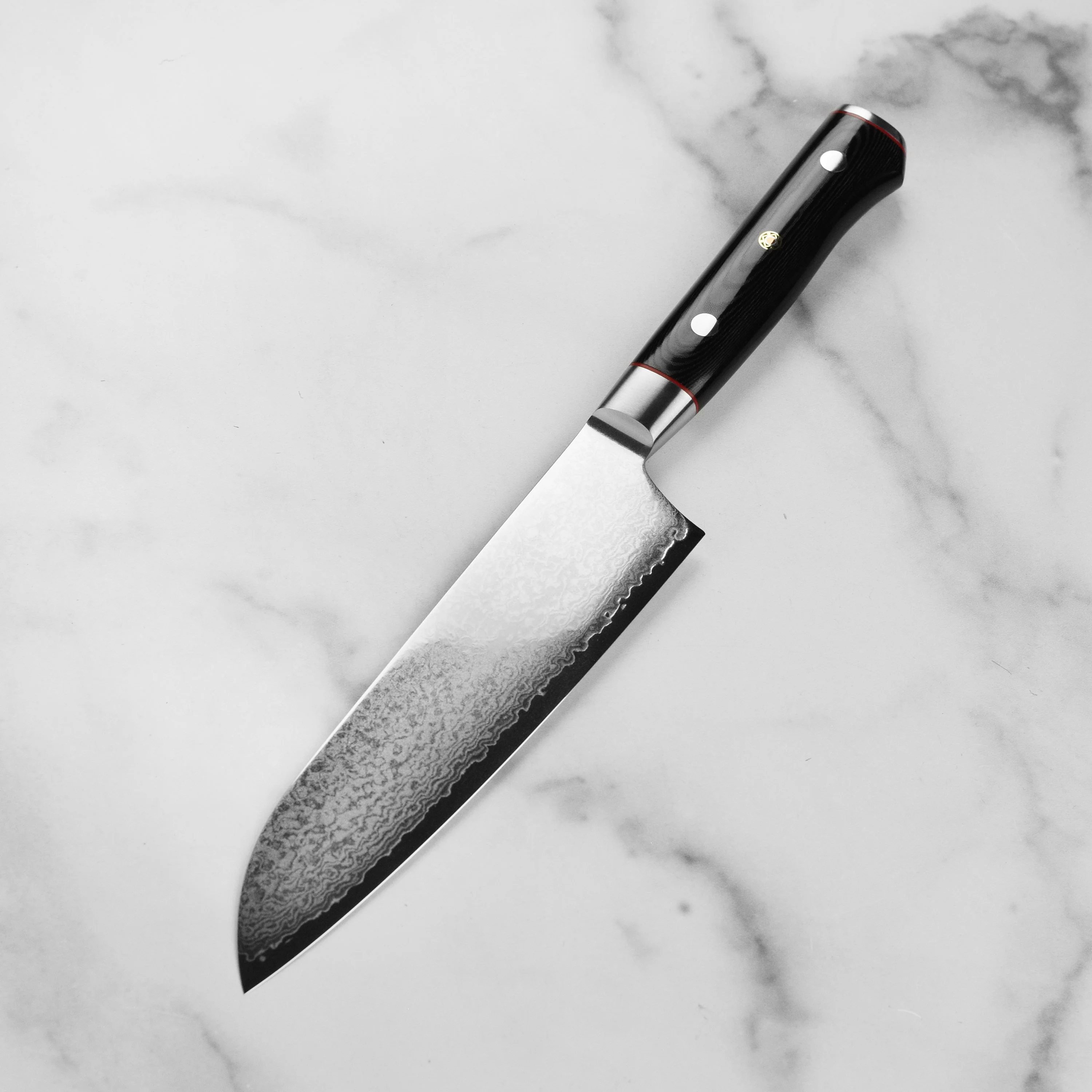Zanmai Classic Pro Zebra Damascus 7" Santoku - Image 5