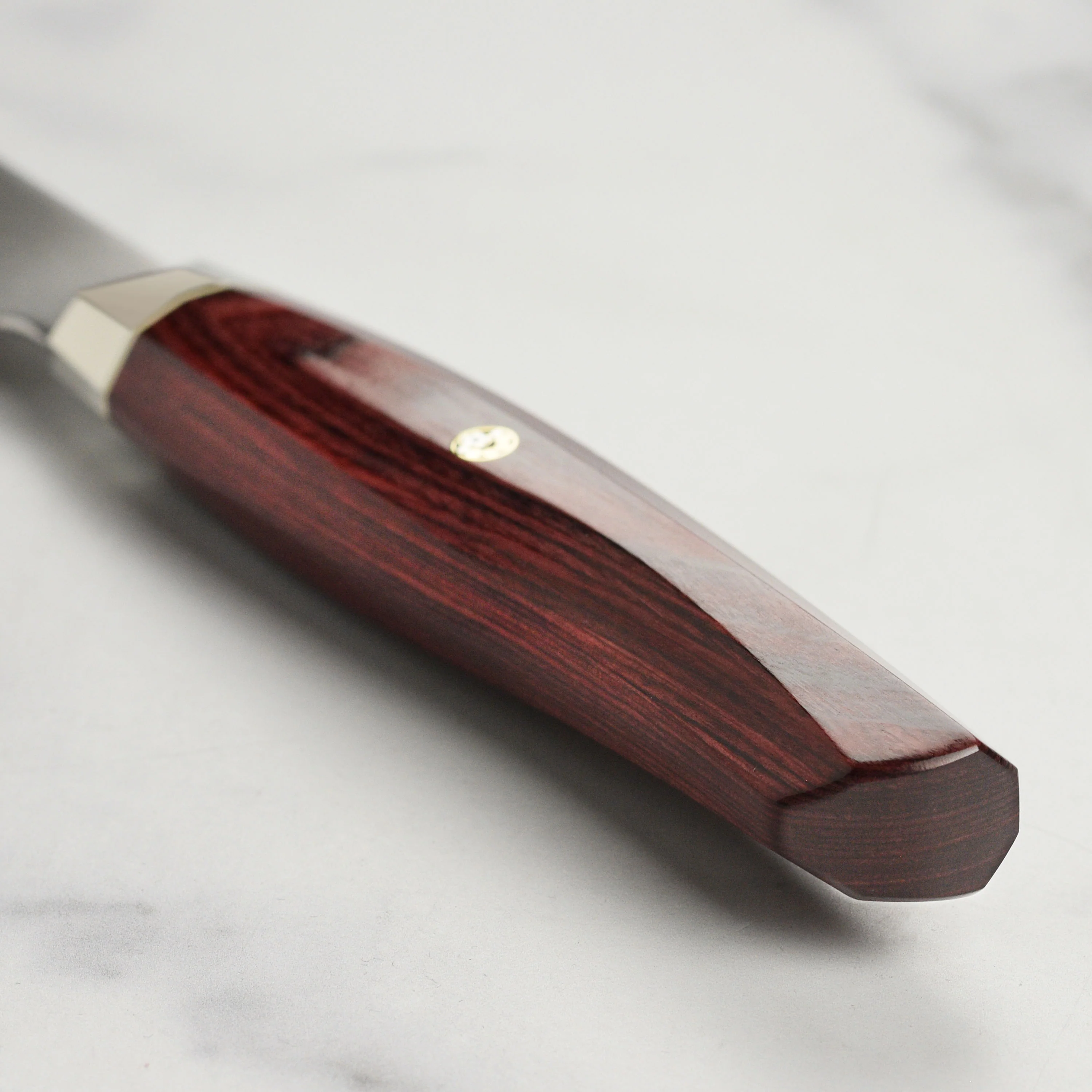 Zanmai Revolution SG2 8.25" Gyuto with Red Pakkawood Handle - Image 2