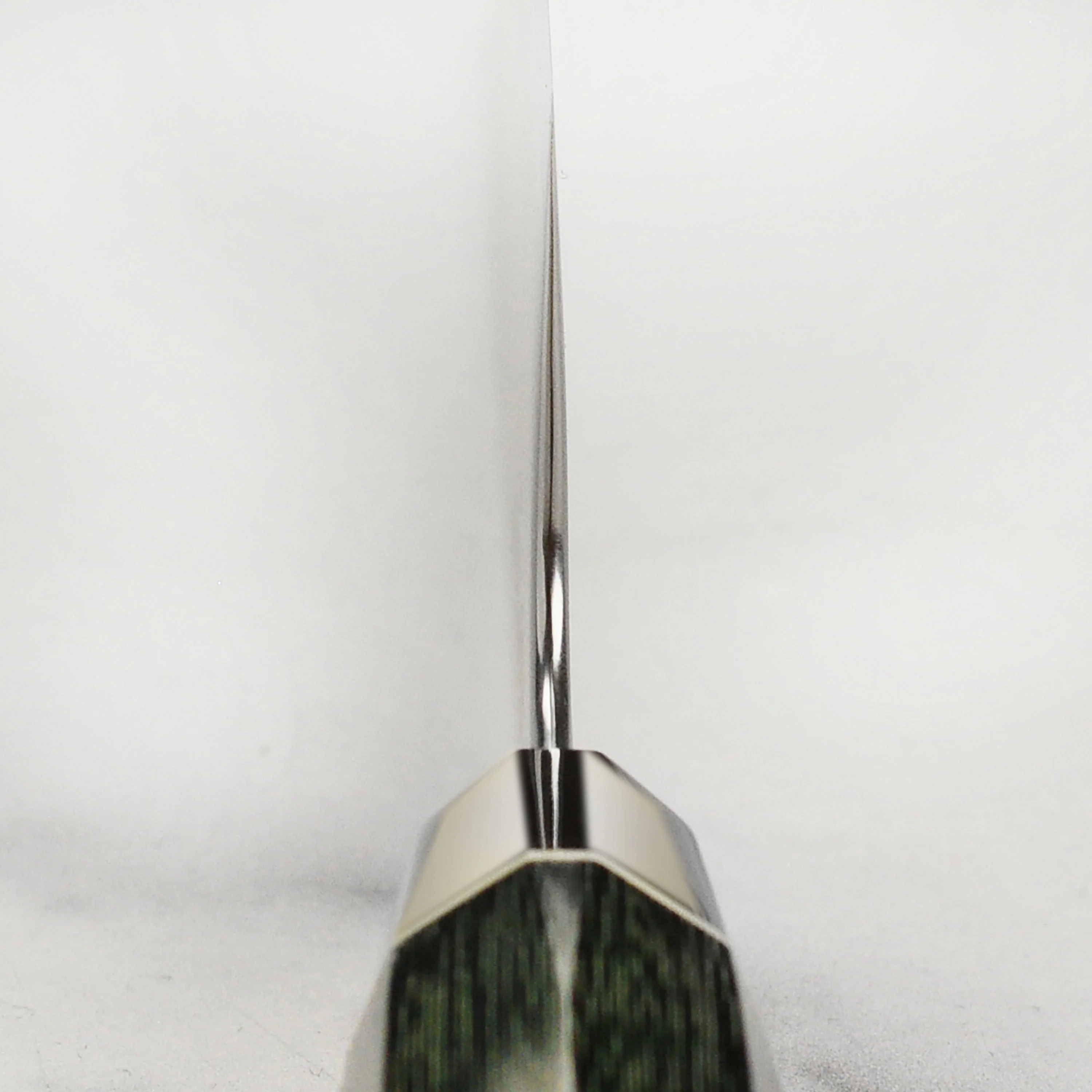 Zanmai Revolution SG2 5.9" Ko-Santoku with Green Micarta Handle - Image 7