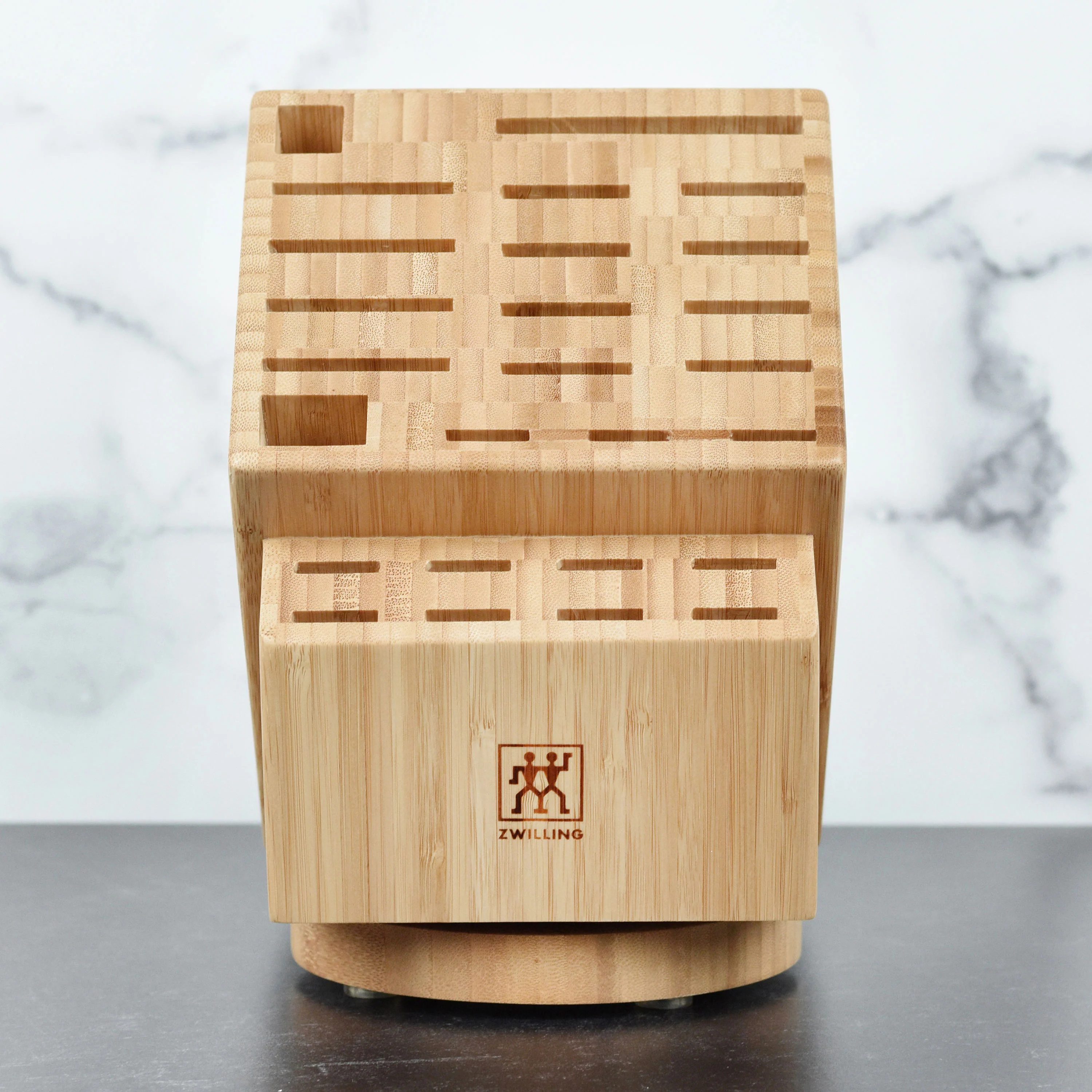 Zwilling 26 Slot Bamboo Swivel Knife Block - Image 2