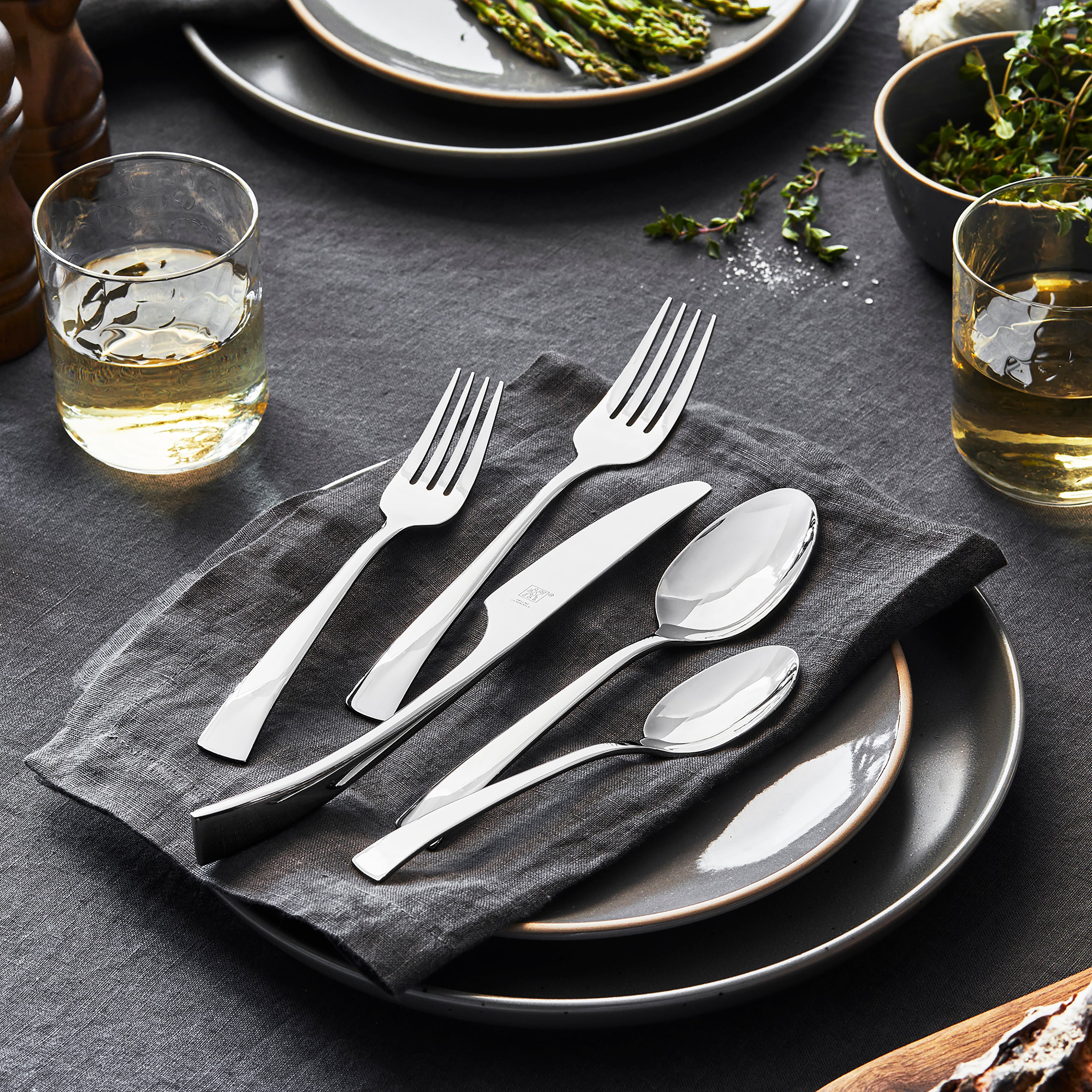 Zwilling Bellasera 45 Piece Stainless Steel Flatware Set, Polished - Image 3