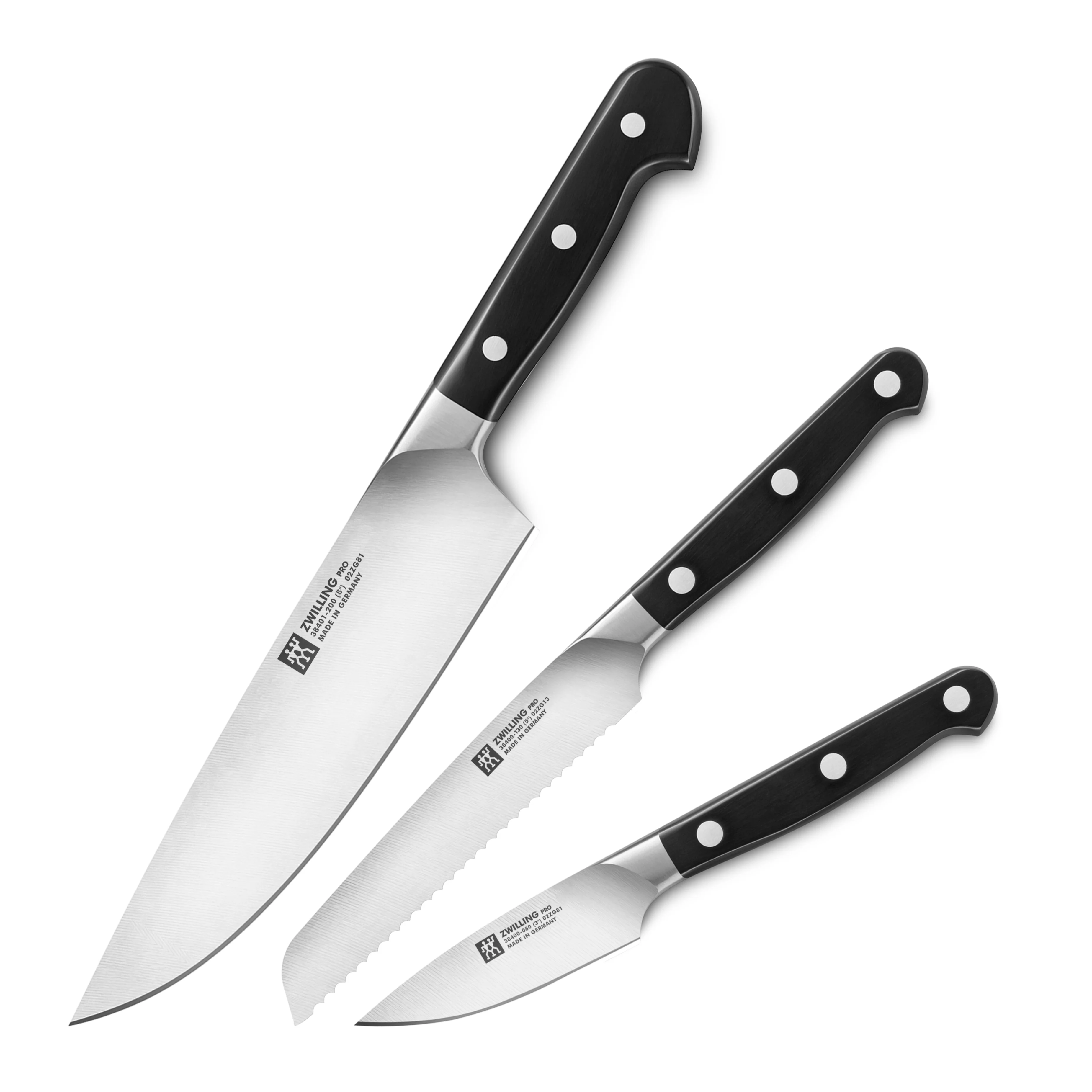 Zwilling Pro 3 Piece Knife Set - Image 4