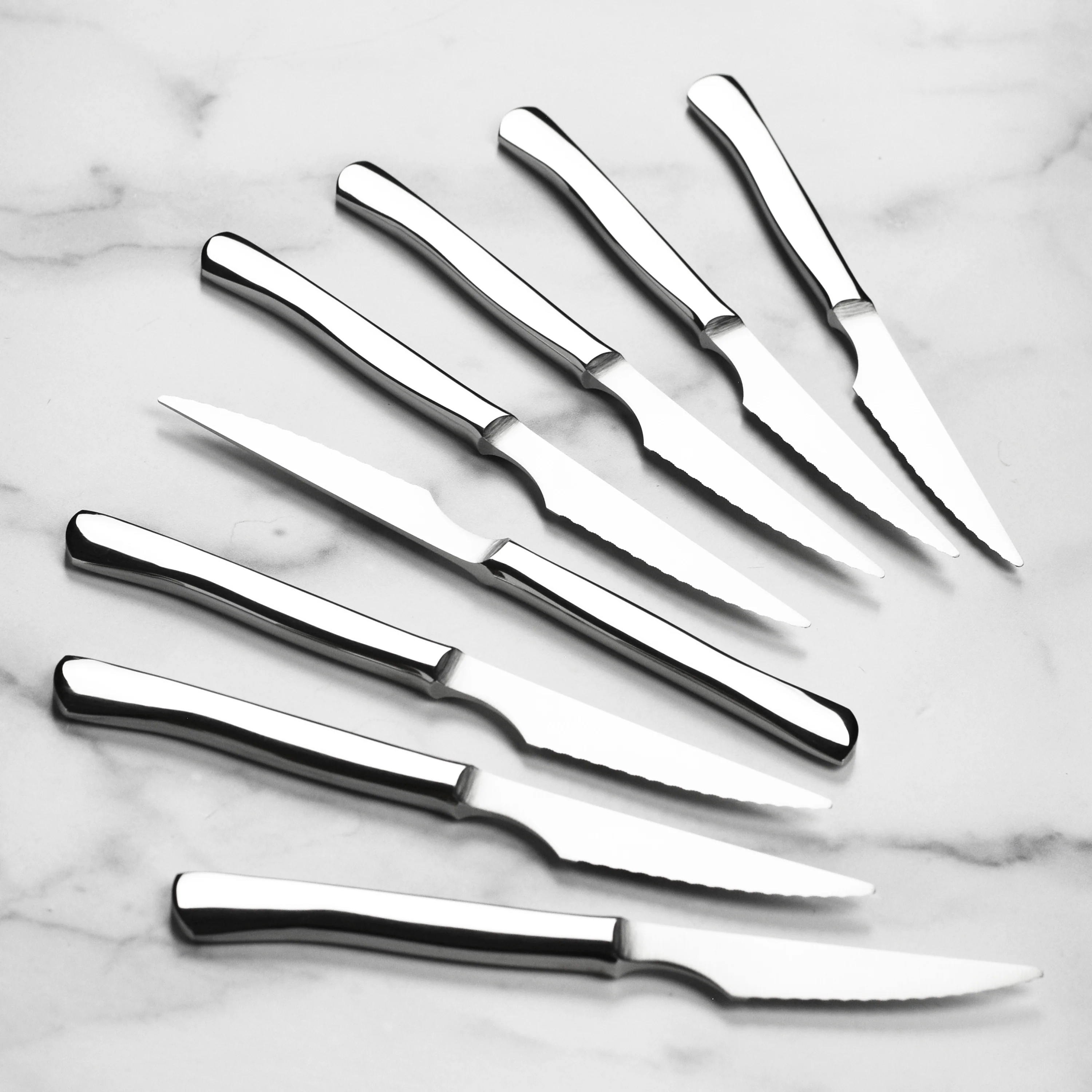 Zwilling 8 Piece Stainless Steel Serrated Steak Knife Set with Case - Image 6