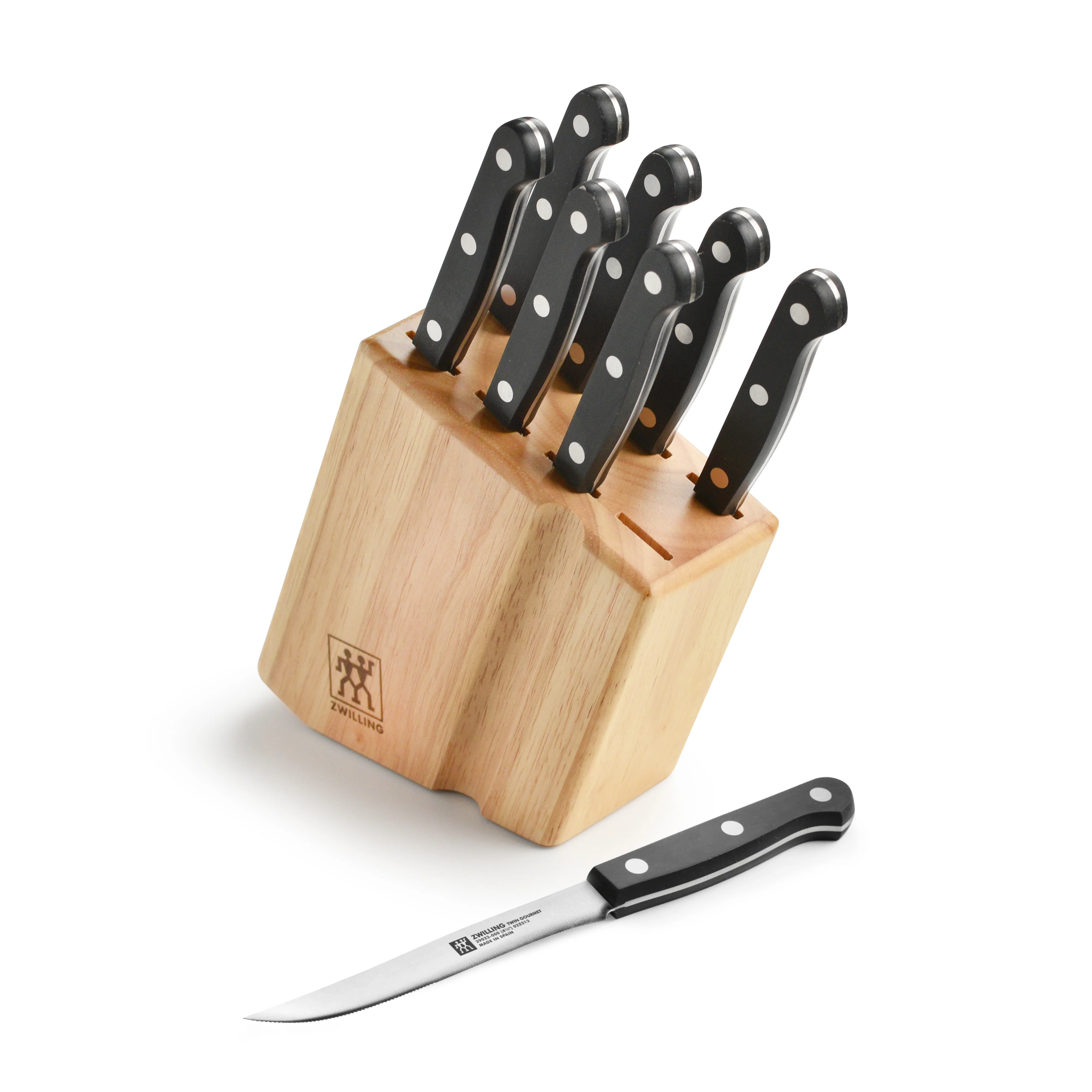 Zwilling Twin Gourmet 8 Piece Steak Knife Set with Block - Image 5